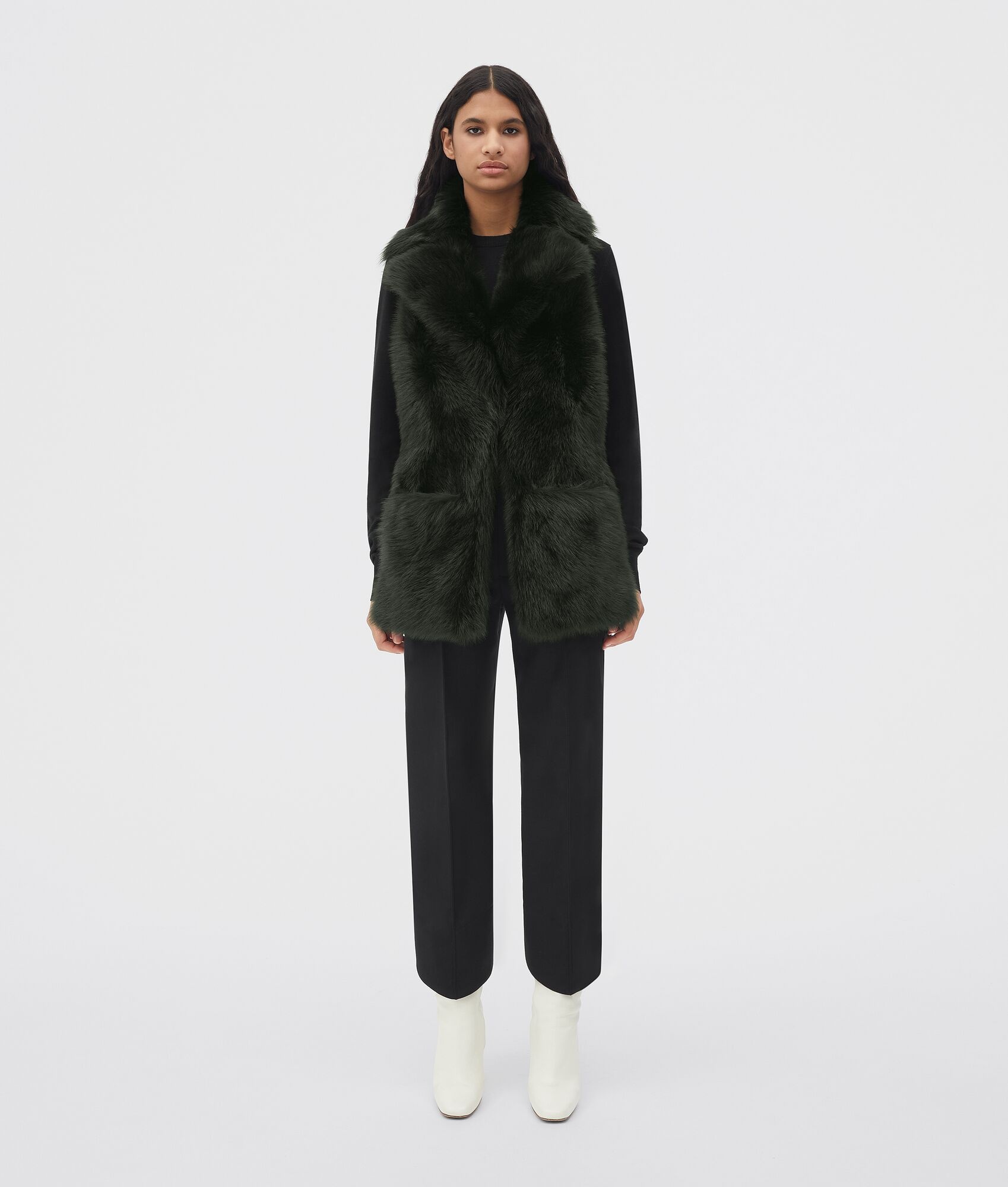shearling collar scarf 1