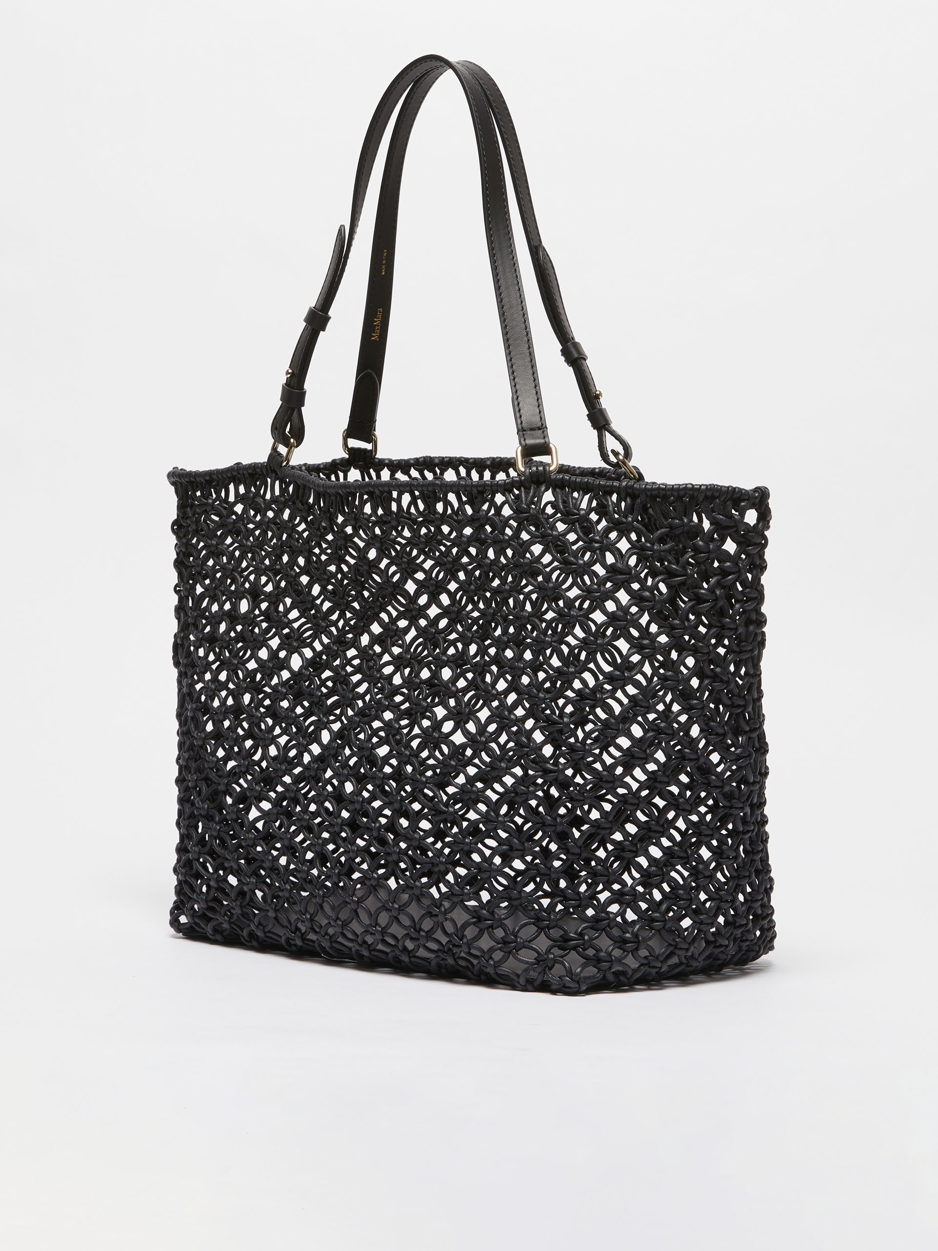 PLAGEMFILLET Shopper bag in woven cotton cord - 2
