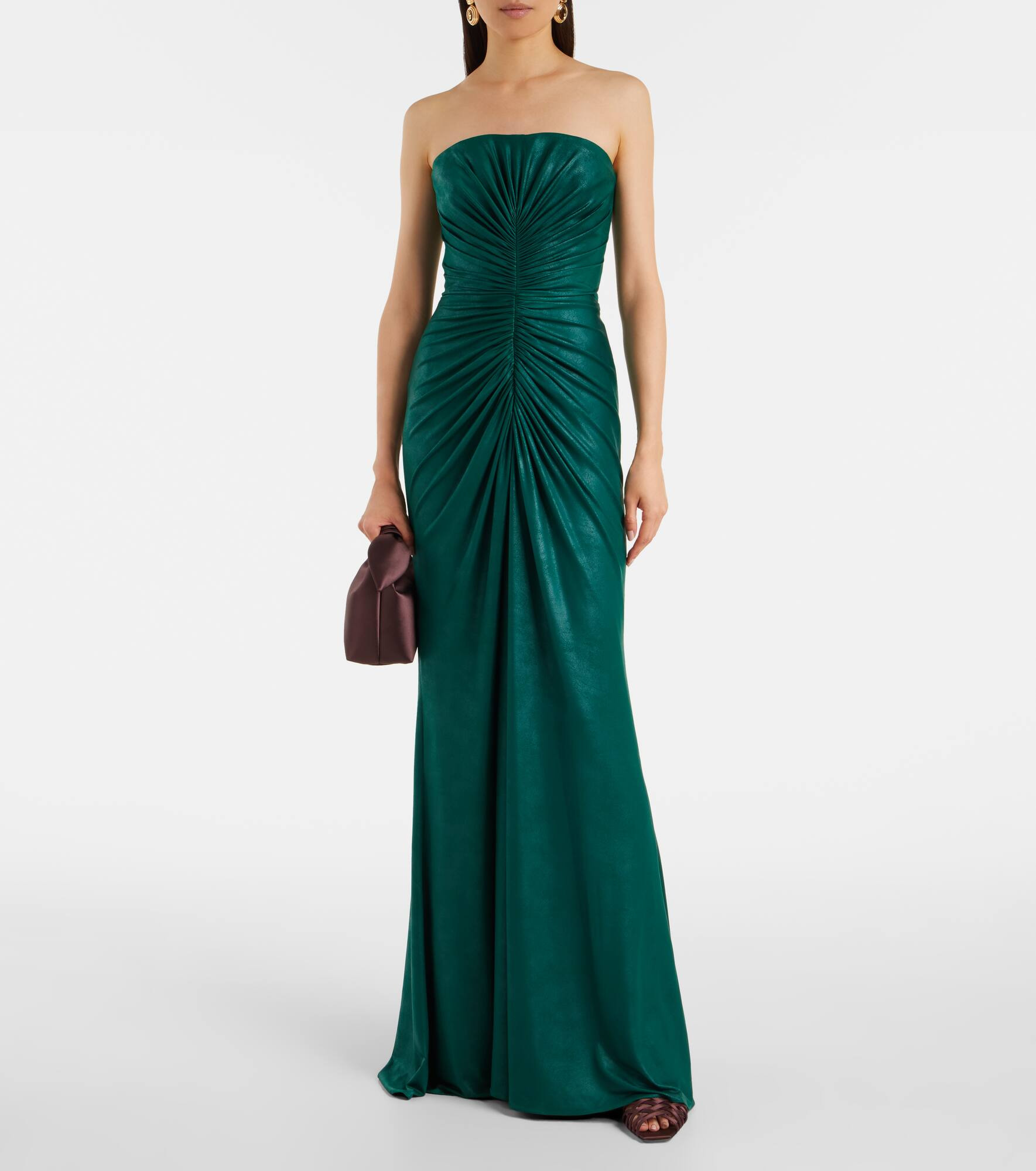 Ruched jersey gown - 2