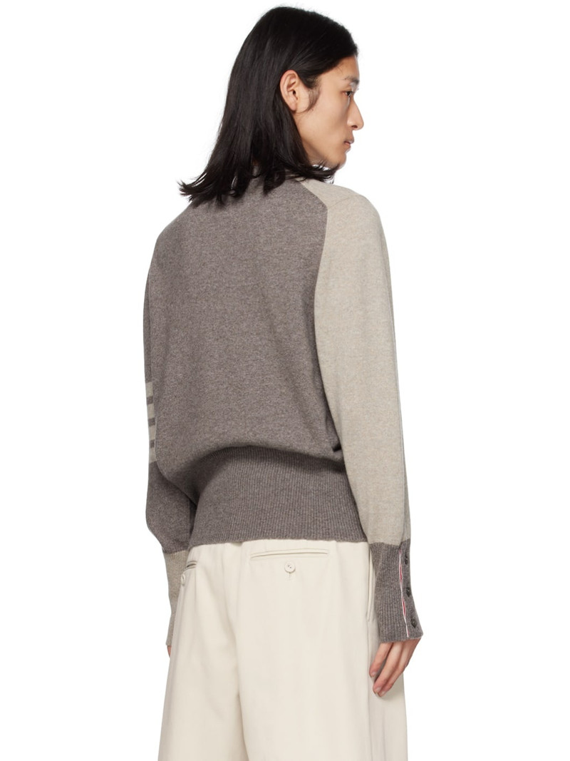 Taupe 4-Bar Sweater 3