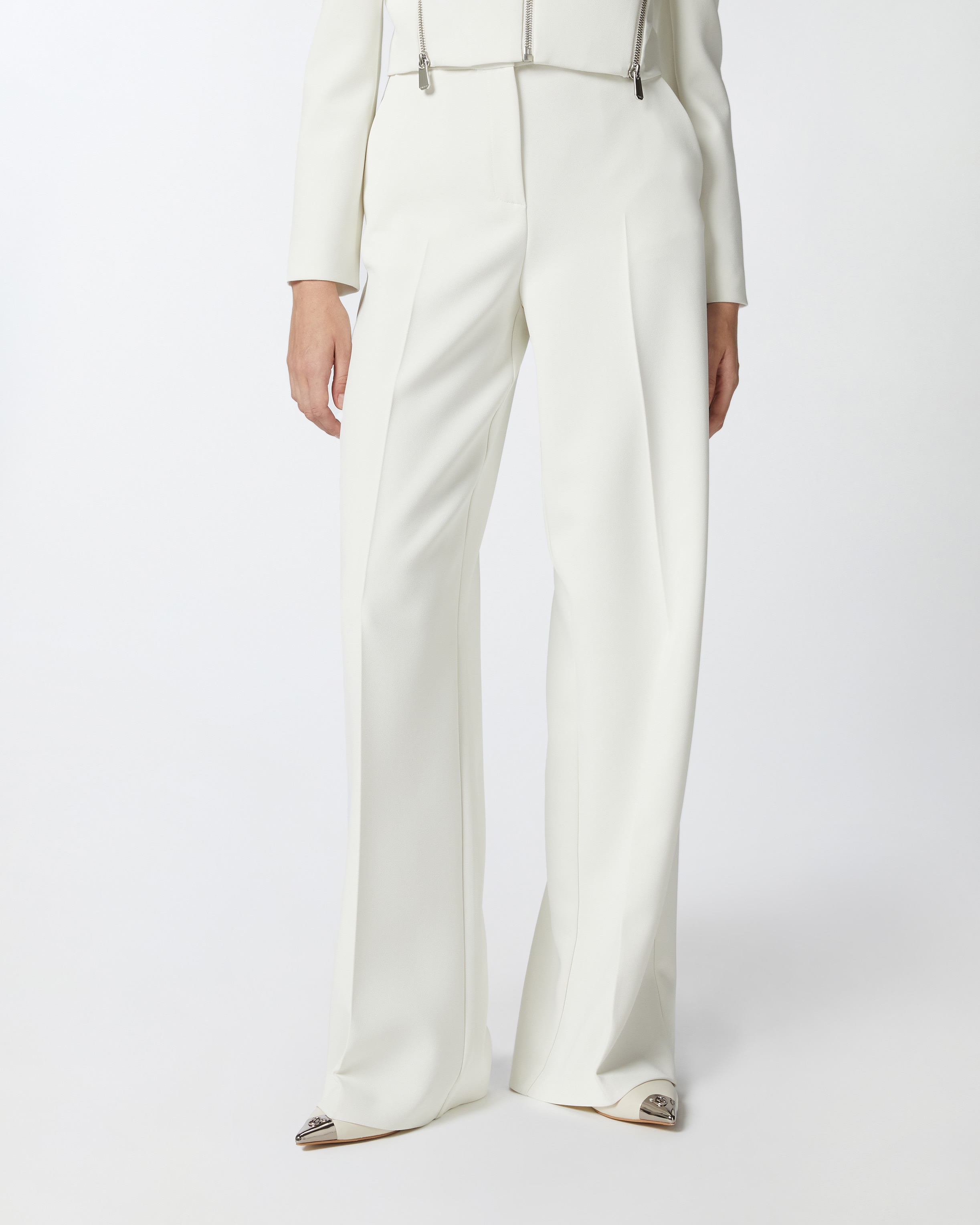 ELEGANT PALAZZO TROUSERS IN CREPE - 3