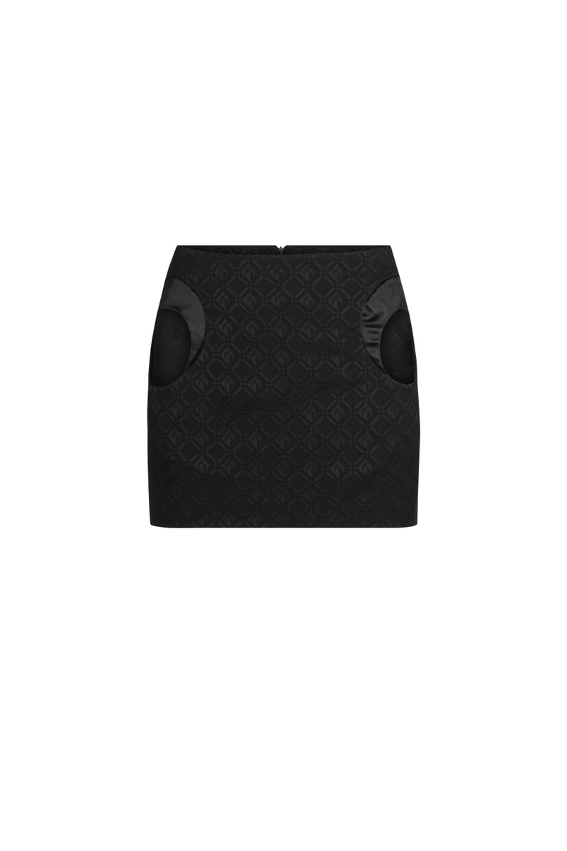 Moon Diamant Jacquard A-Line Skirt - 1