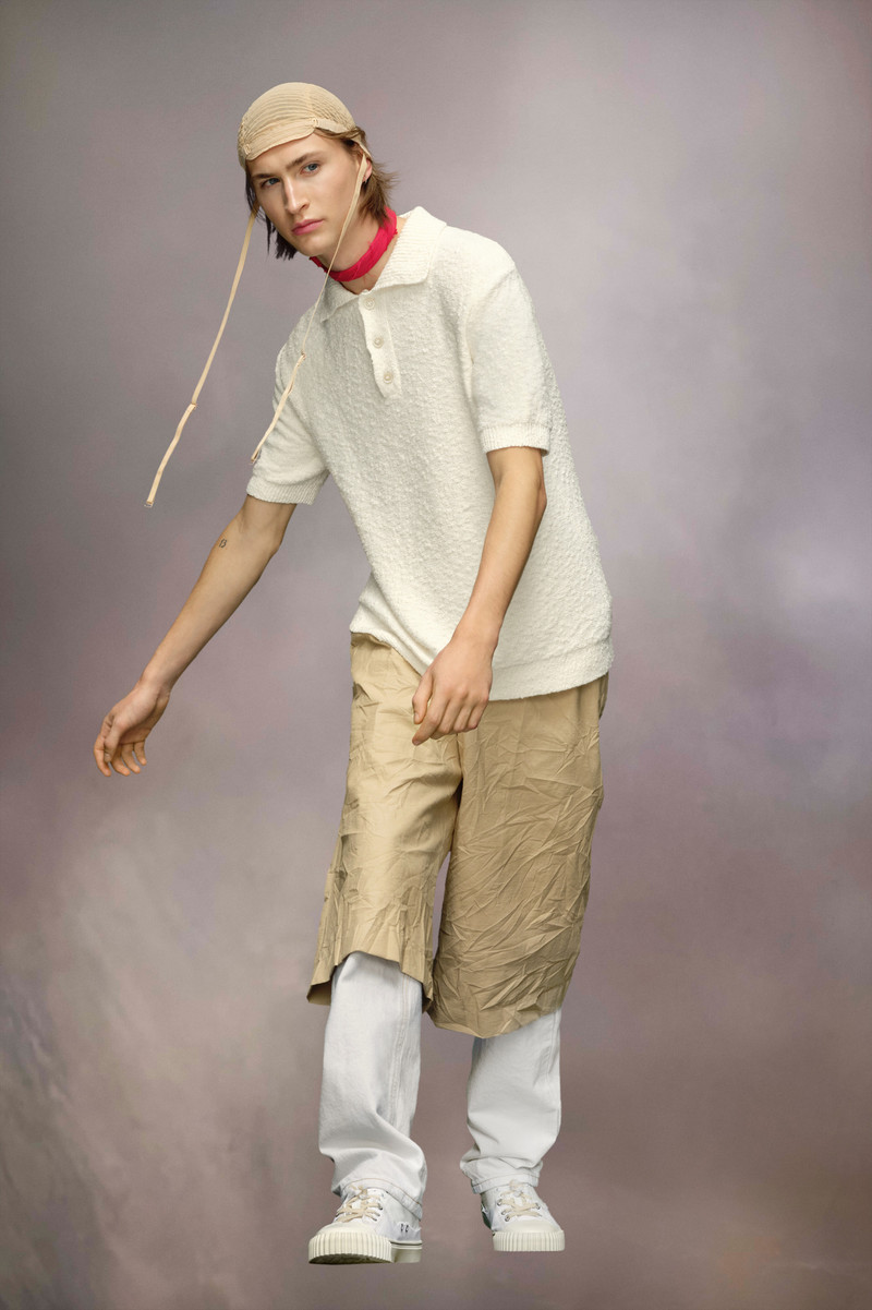 Nostalgic boucle knit polo shirt 6