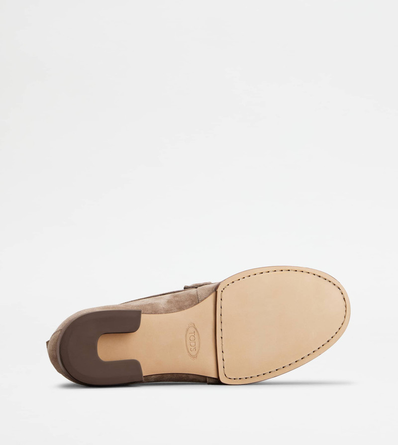 LOAFERS IN SUEDE - BROWN 5