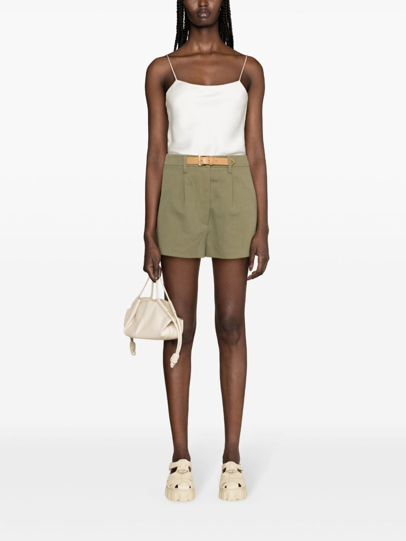 Prada belted cotton-blend shorts outlook