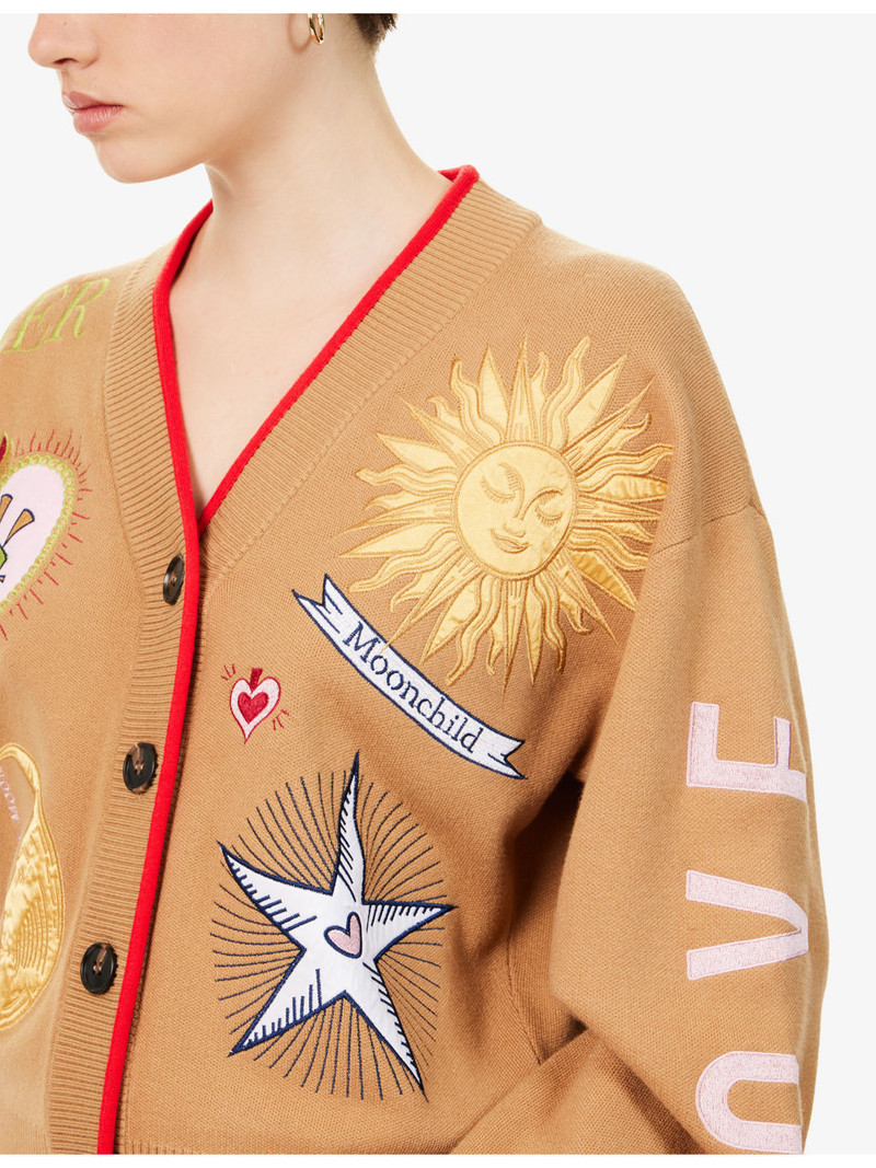 Mystical Embroidered Knitted Cardigan 5