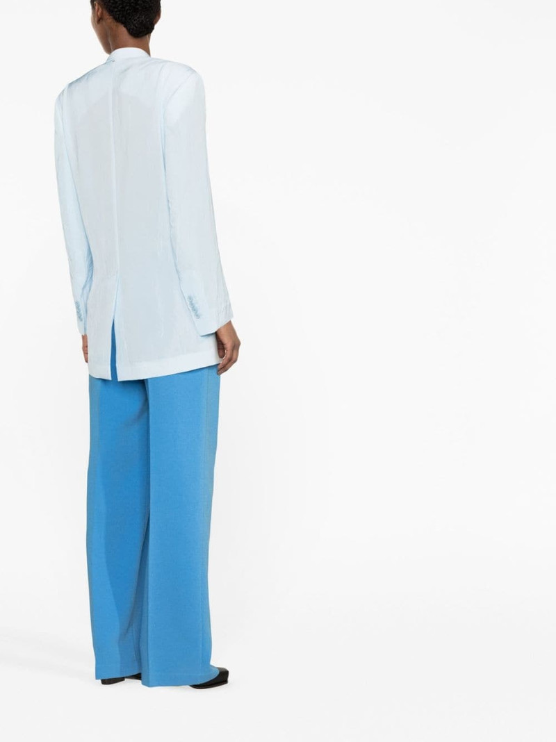 fitted double-breasted button blazer 3