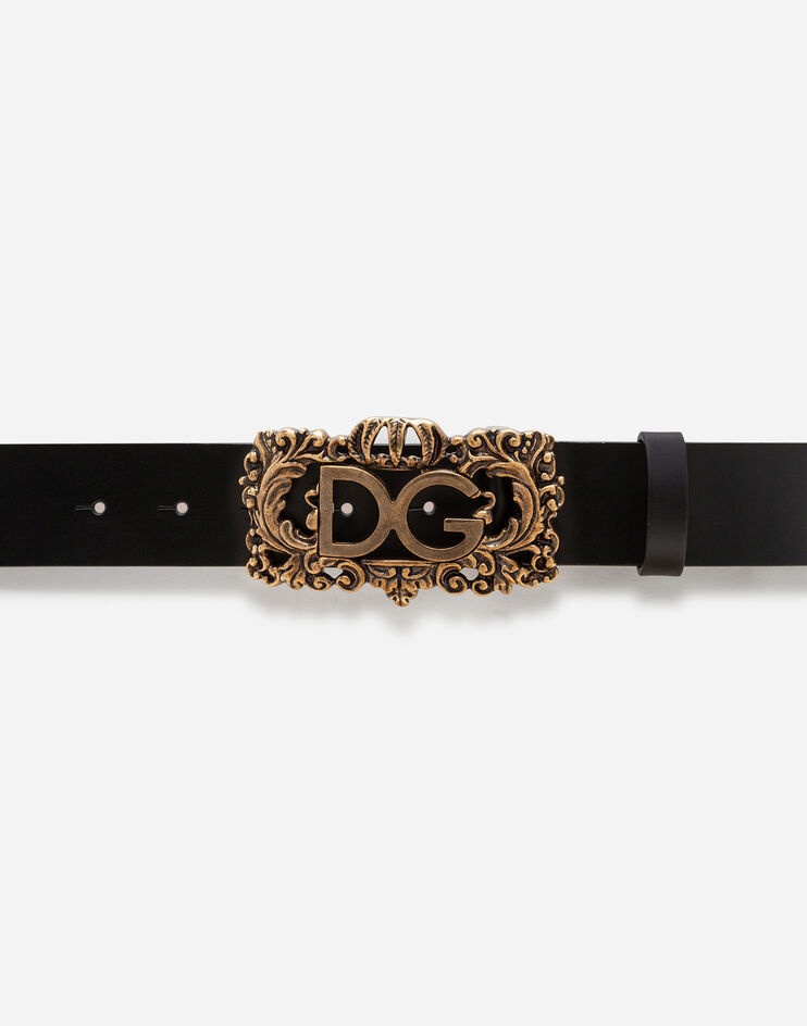 Leather belt with DG frame - 3