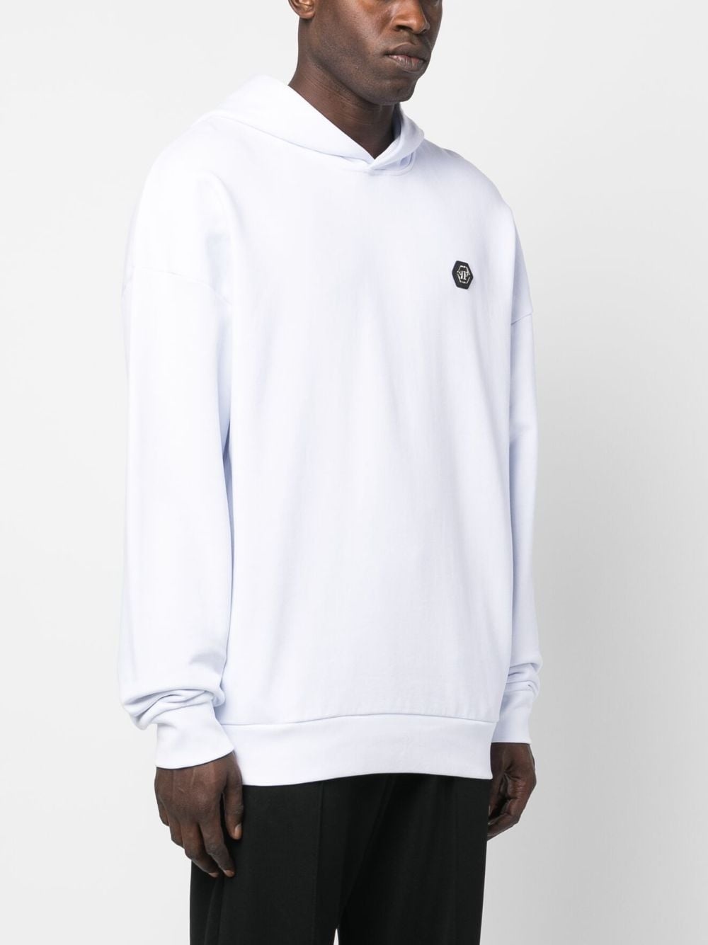 graphic-print cotton hoodie - 4