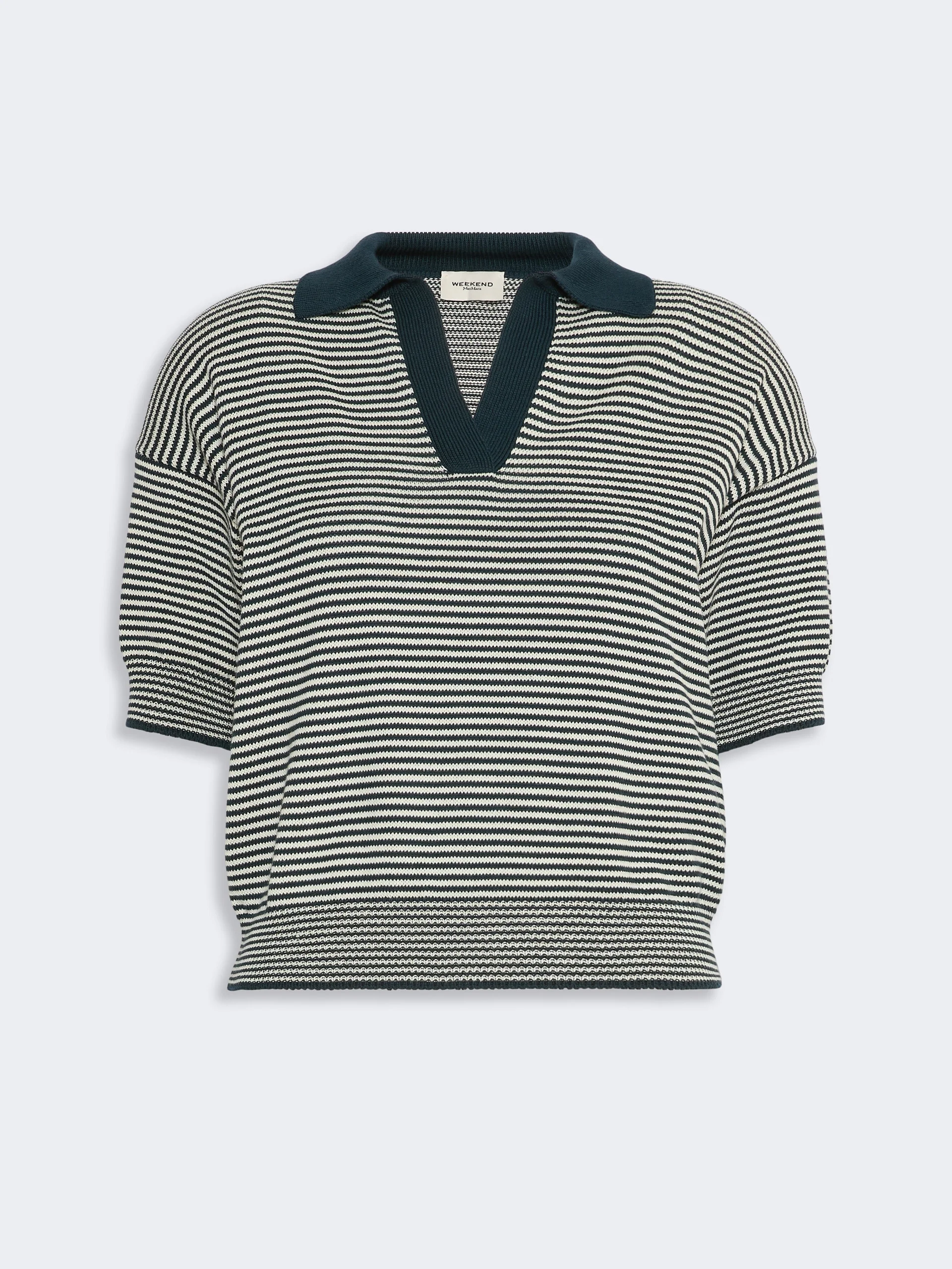 ALBERO Cotton yarn sweater - NAVY - 1