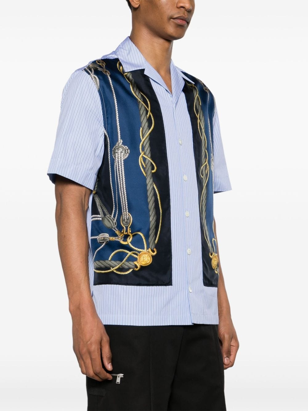 Nautical-print striped shirt - 3