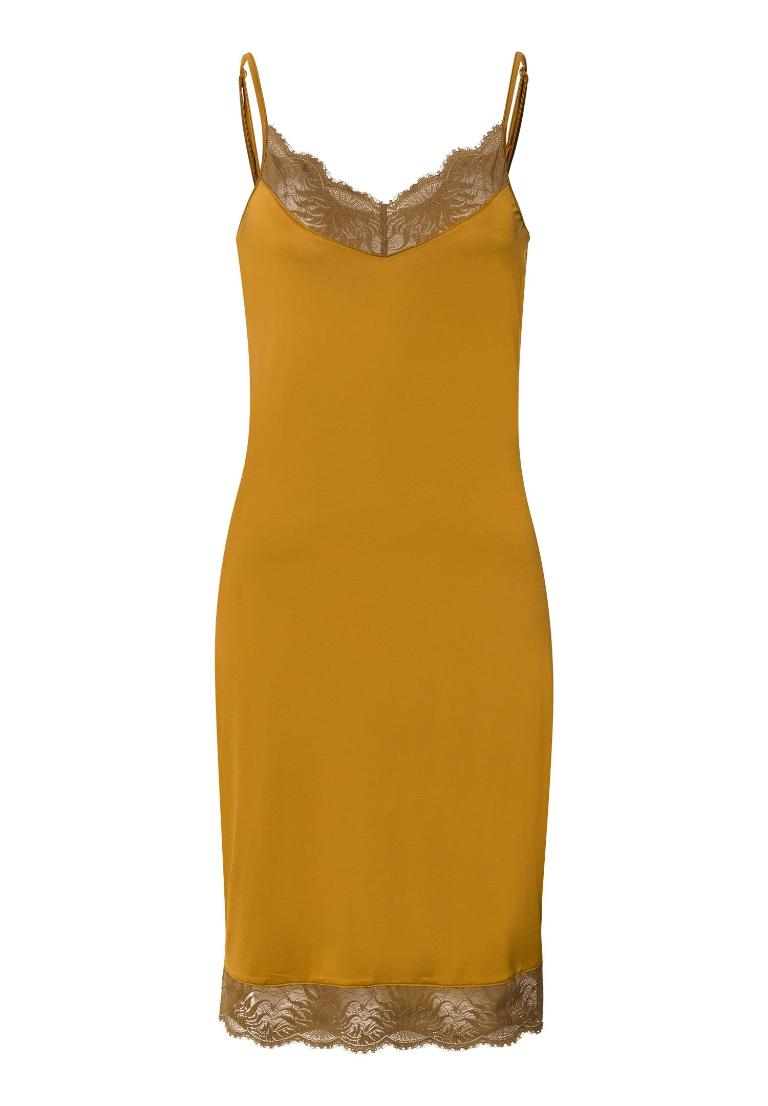 Gale Lace Trim V-Neck Bodydress - 1