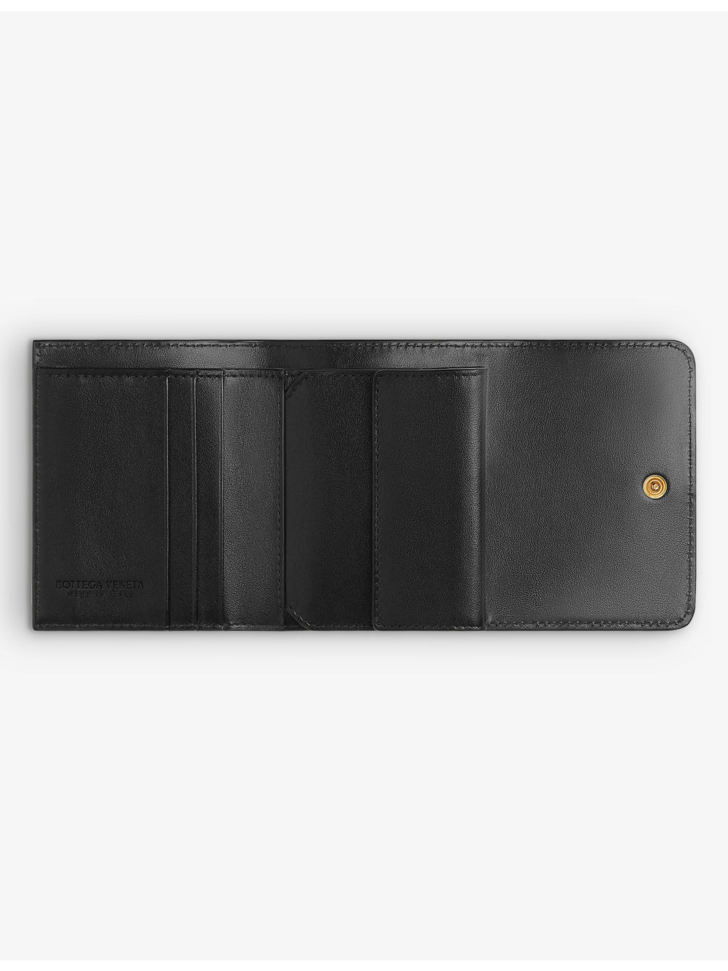 Intrecciato leather trifold wallet - 2