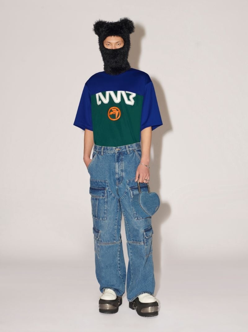 POCKETS DENIM CARGO PANTS - 2