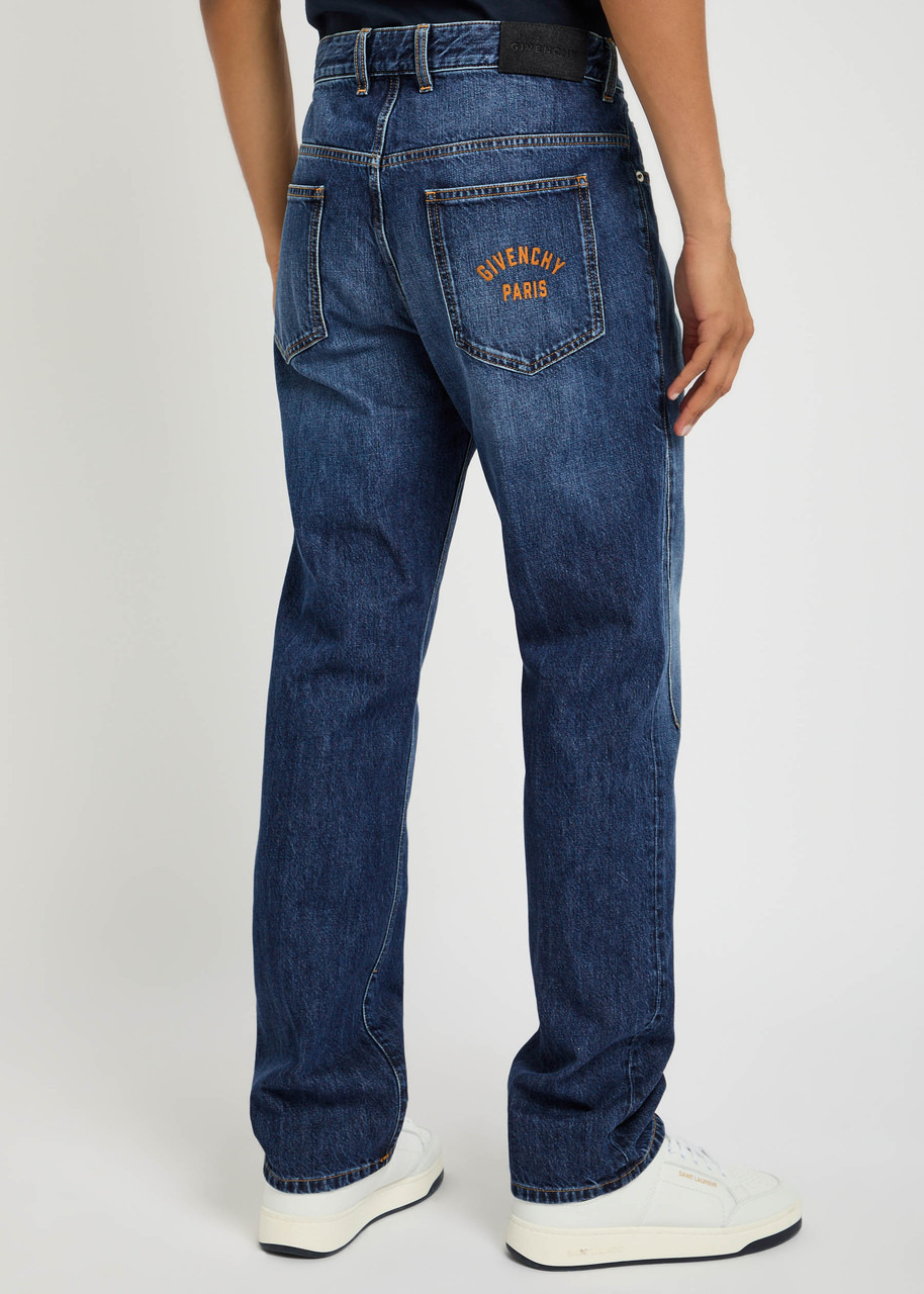 Givenchy Logo-embroidered Straight-leg Jeans - 3