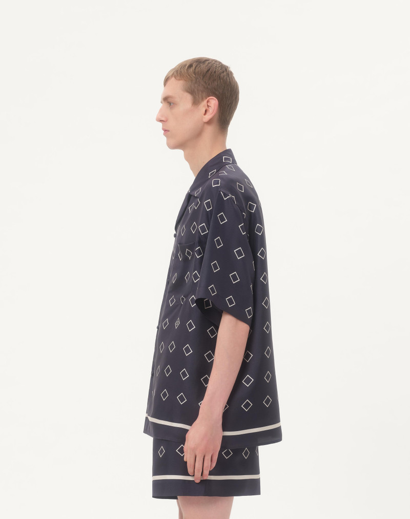 SILK TWILL BOWLING SHIRT WITH OPTICOOL PRINT 6