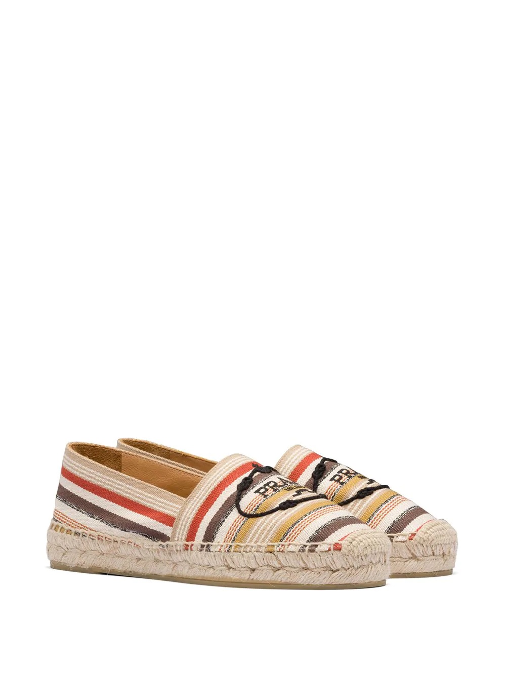 logo embroidered tape espadrilles - 2