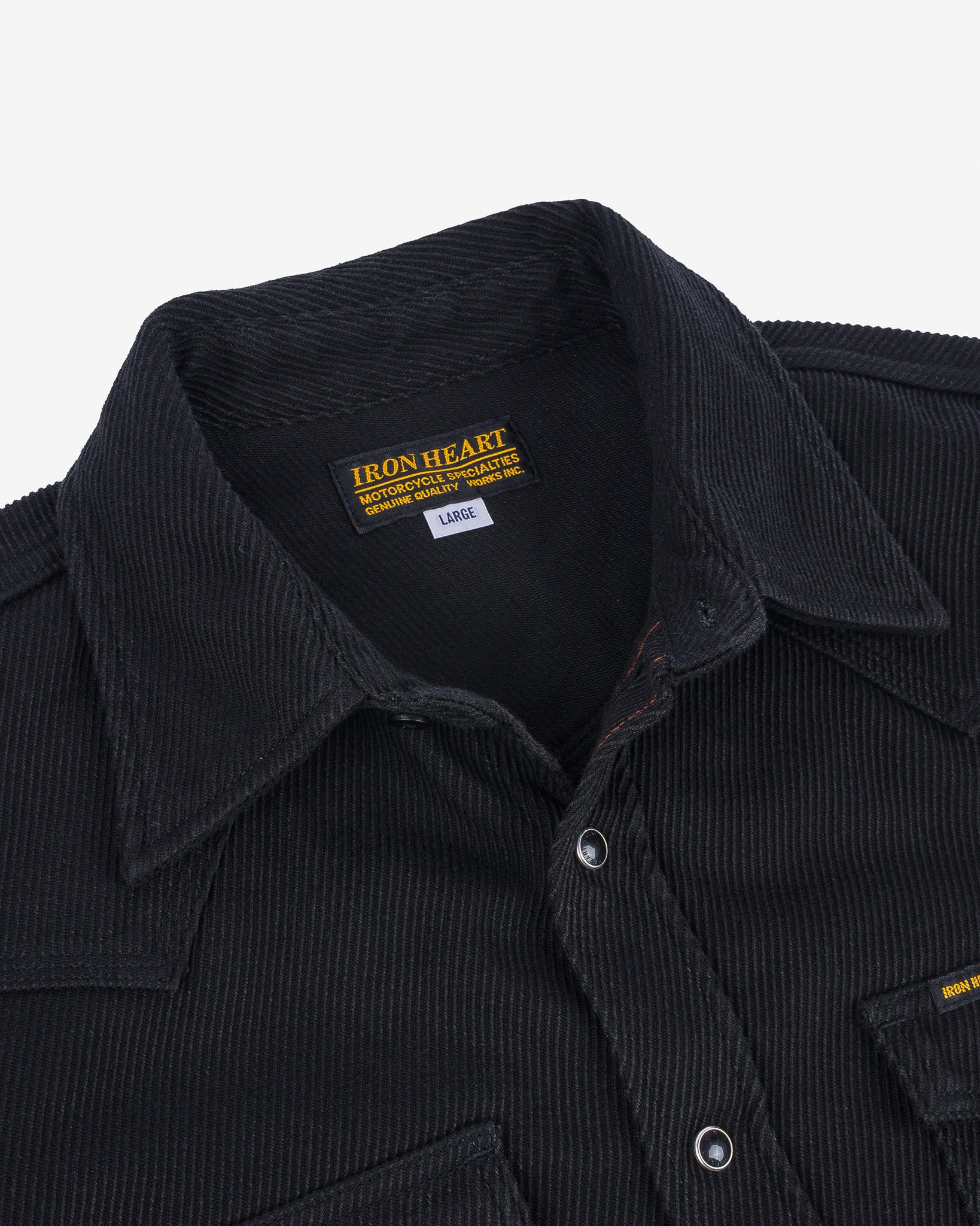 IHSH-234-BLK Kersey Western Shirt - Black - 14
