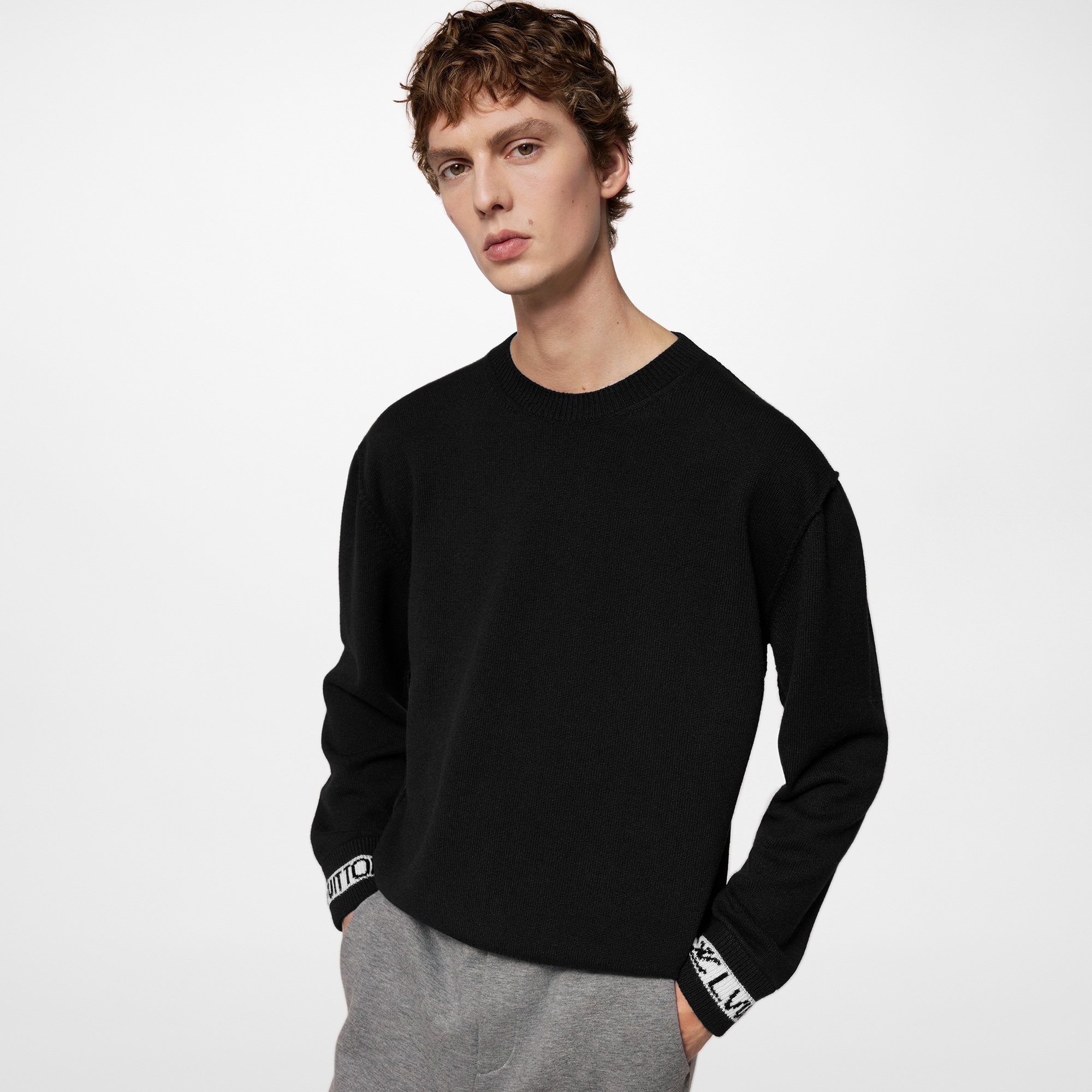 LV Cuffs Cashmere Crewneck - 5