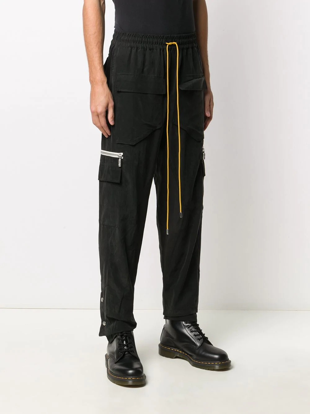 straight-leg cargo trousers - 3