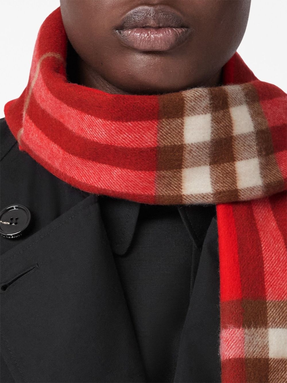 The classic check cashmere scarf - 9