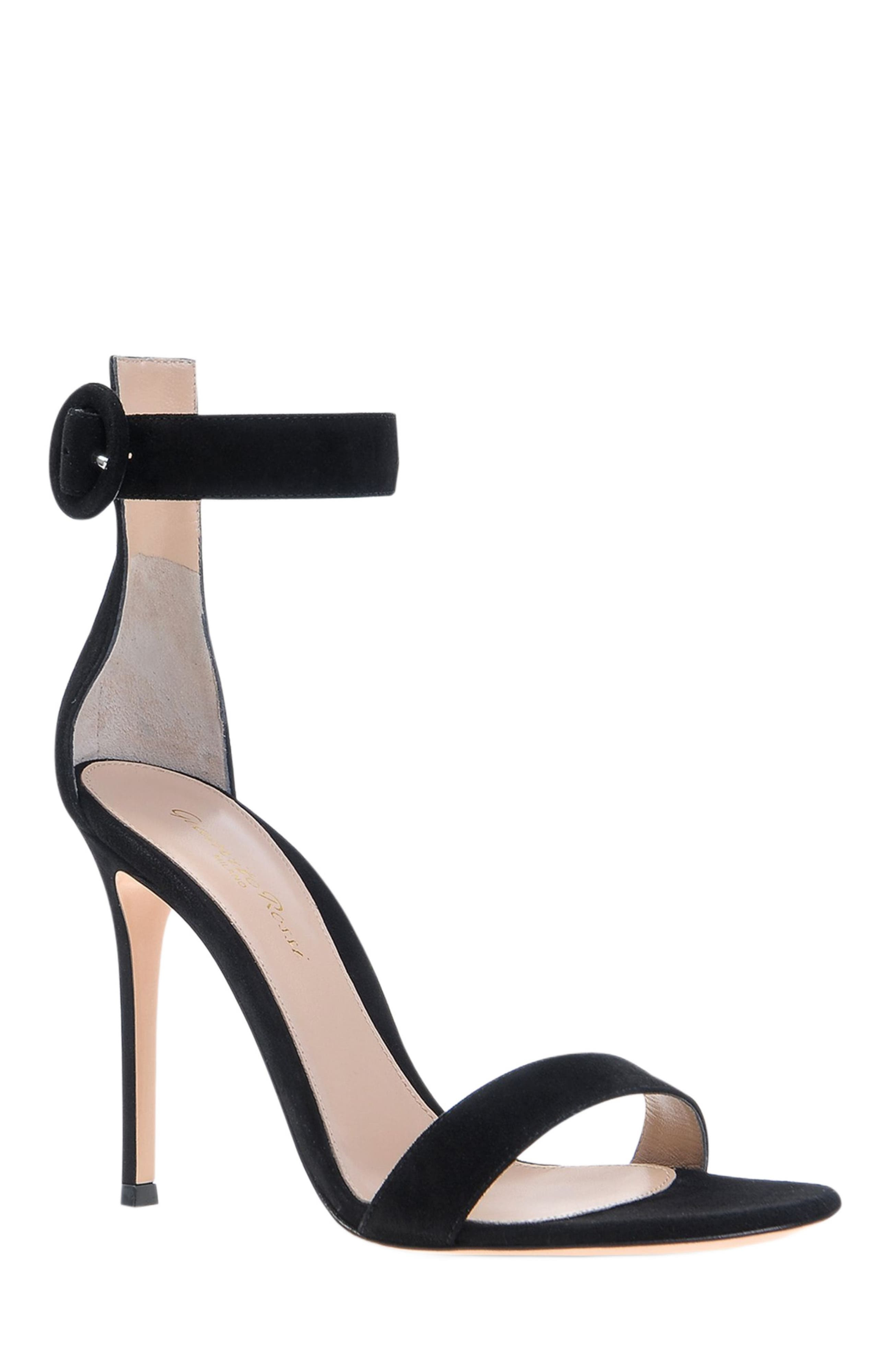 Gianvito Rossi Portofino 105 Sandals in Black Suede at Nordstrom - 2