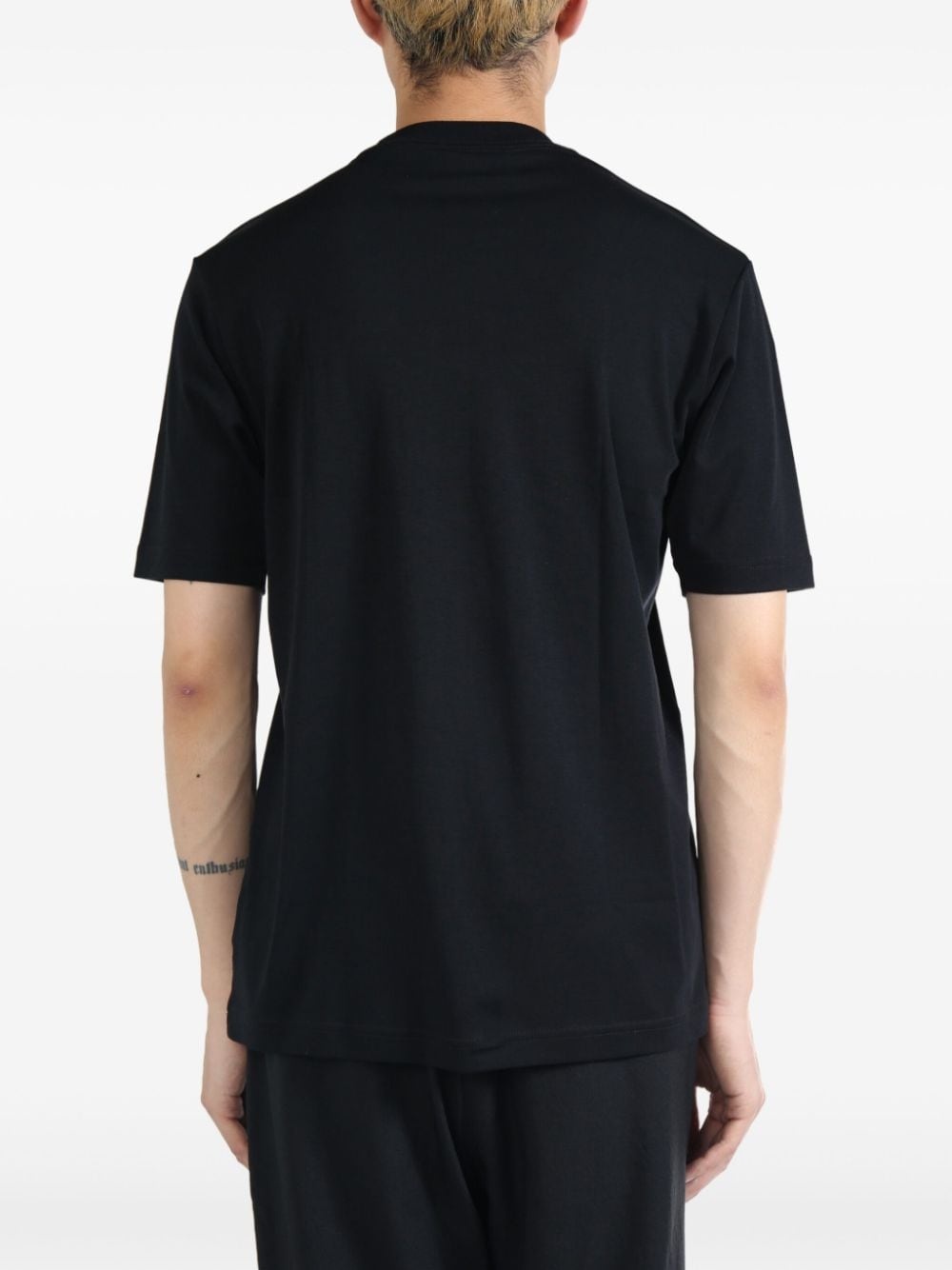 logo-print cotton T-shirt - 3