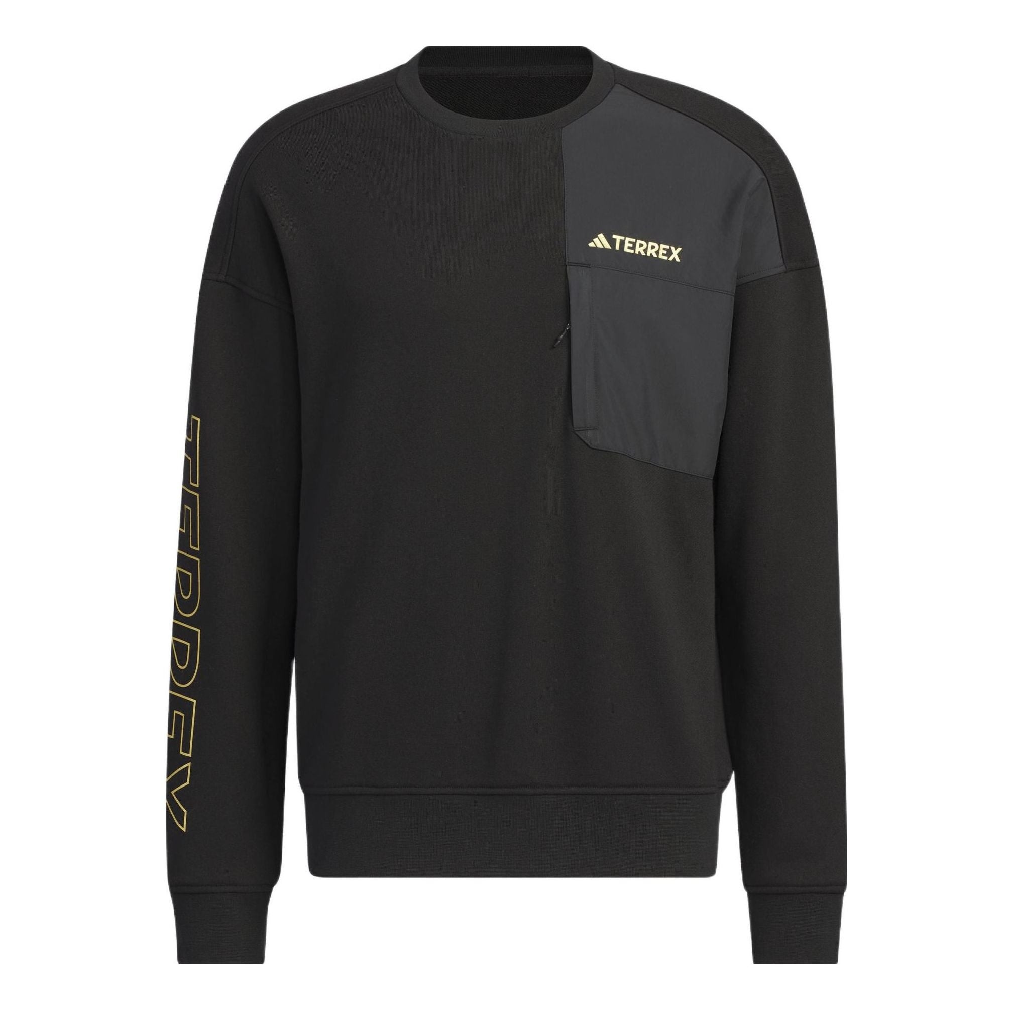 adidas x Terrex Sweatshirt 'Black Solar Yellow' IP9947 - 1