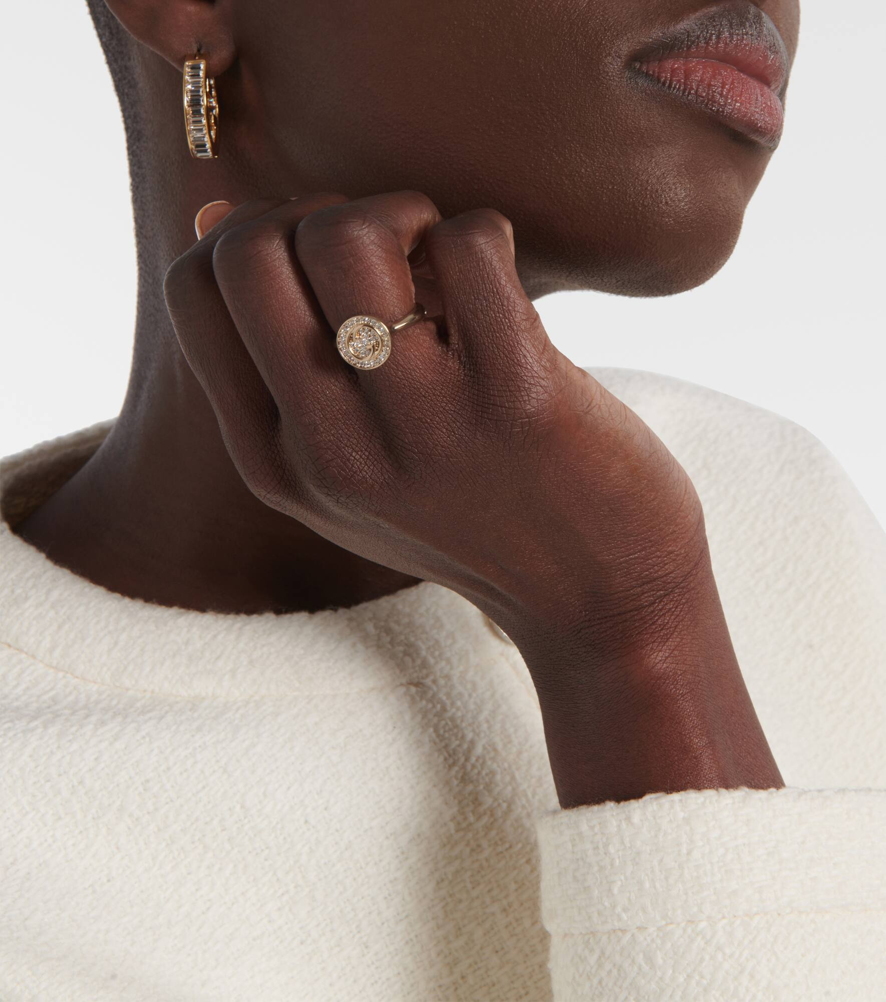 Gucci Blondie crystal-embellished ring - 2