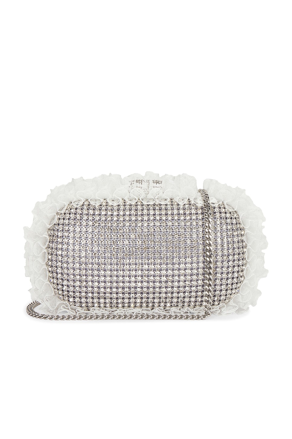 x Christopher Kane Crystal Lace Detail Clutch - 1