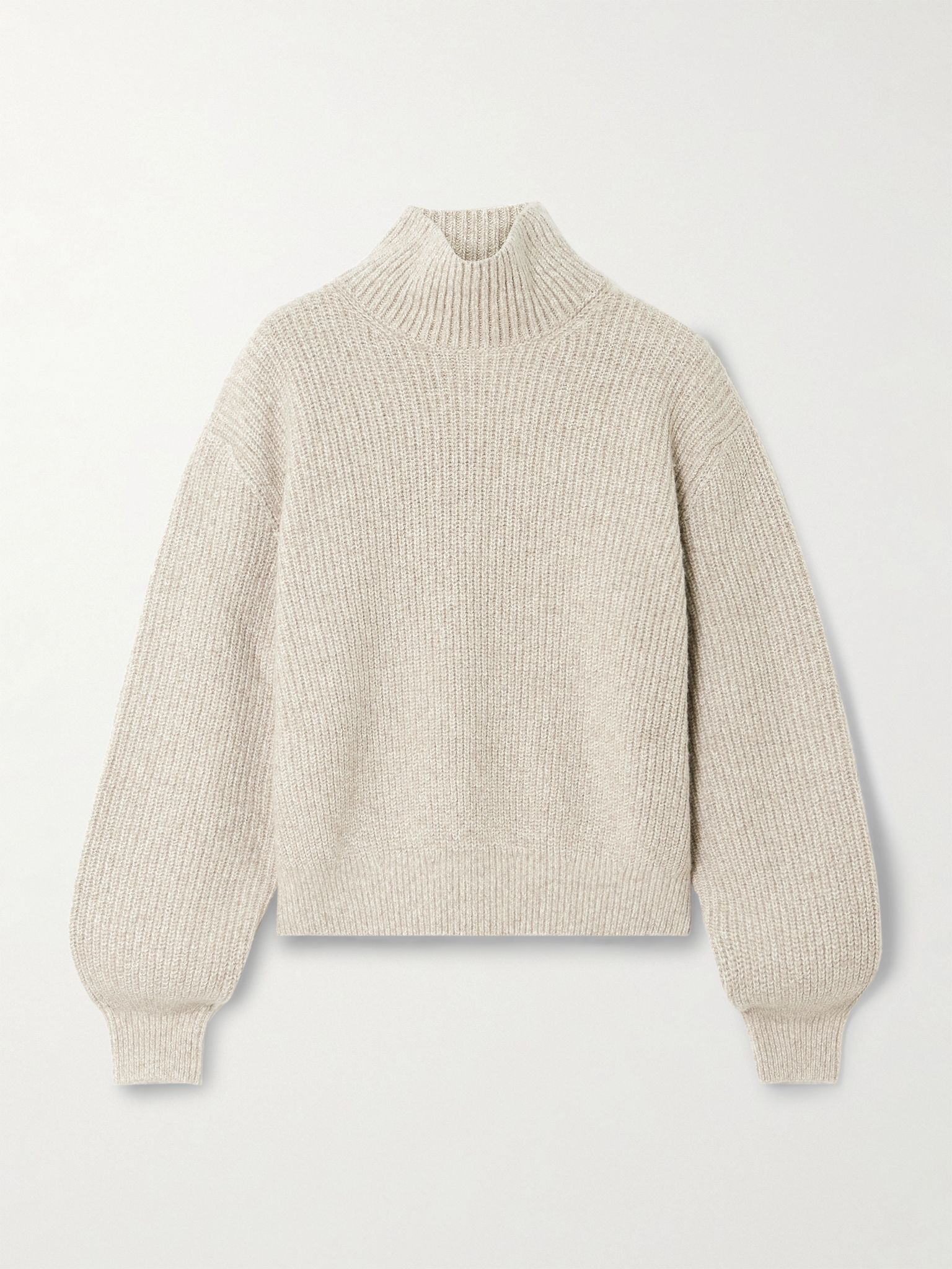 Cashmere turtleneck sweater Sand - 1