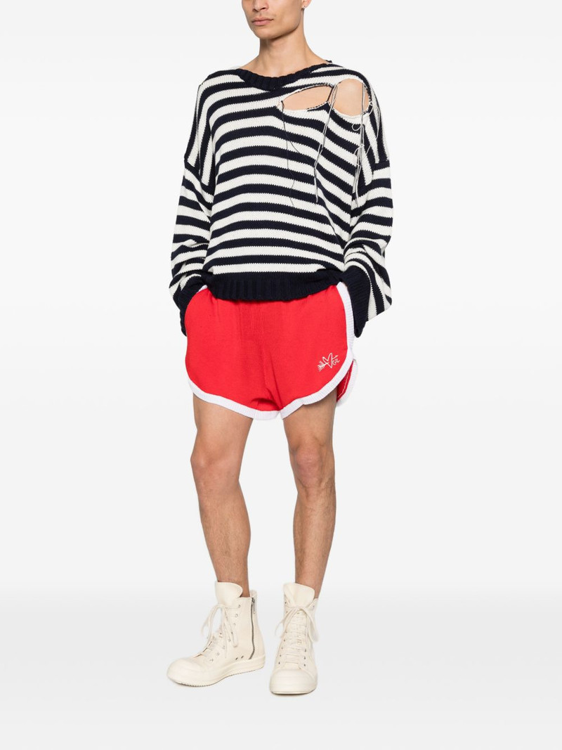 CHARLES JEFFREY LOVERBOY logo-detail shorts outlook