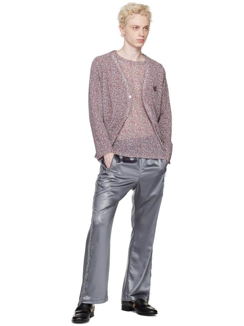 NEEDLES Gray Floral Long Sleeve T-Shirt outlook