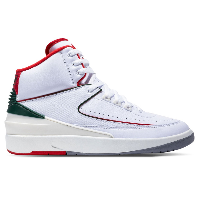AIR JORDAN 2 RETRO 'ITALY' - WHITE/FIRE RED/FIR - 1