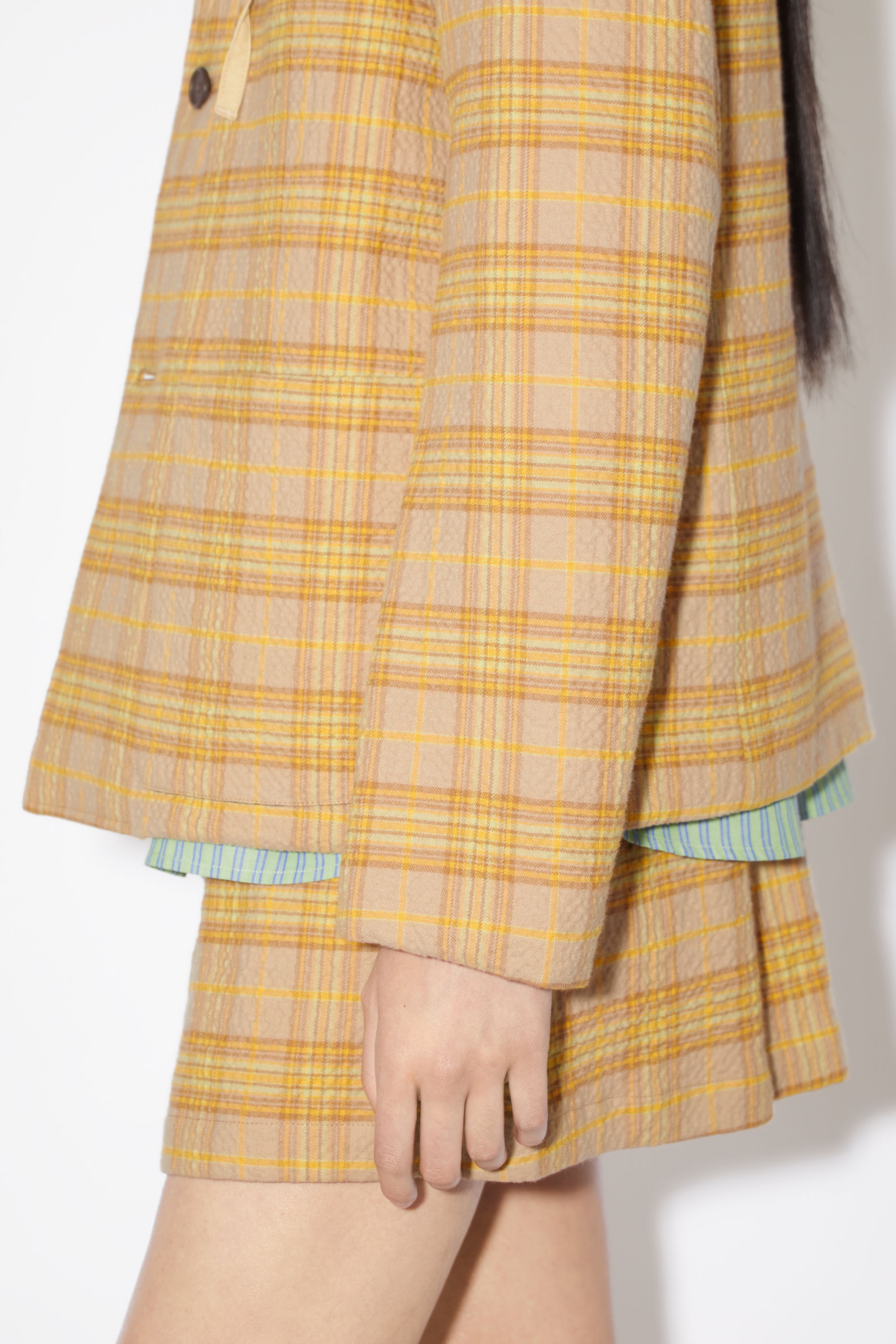Check blazer - Brown/orange - 5