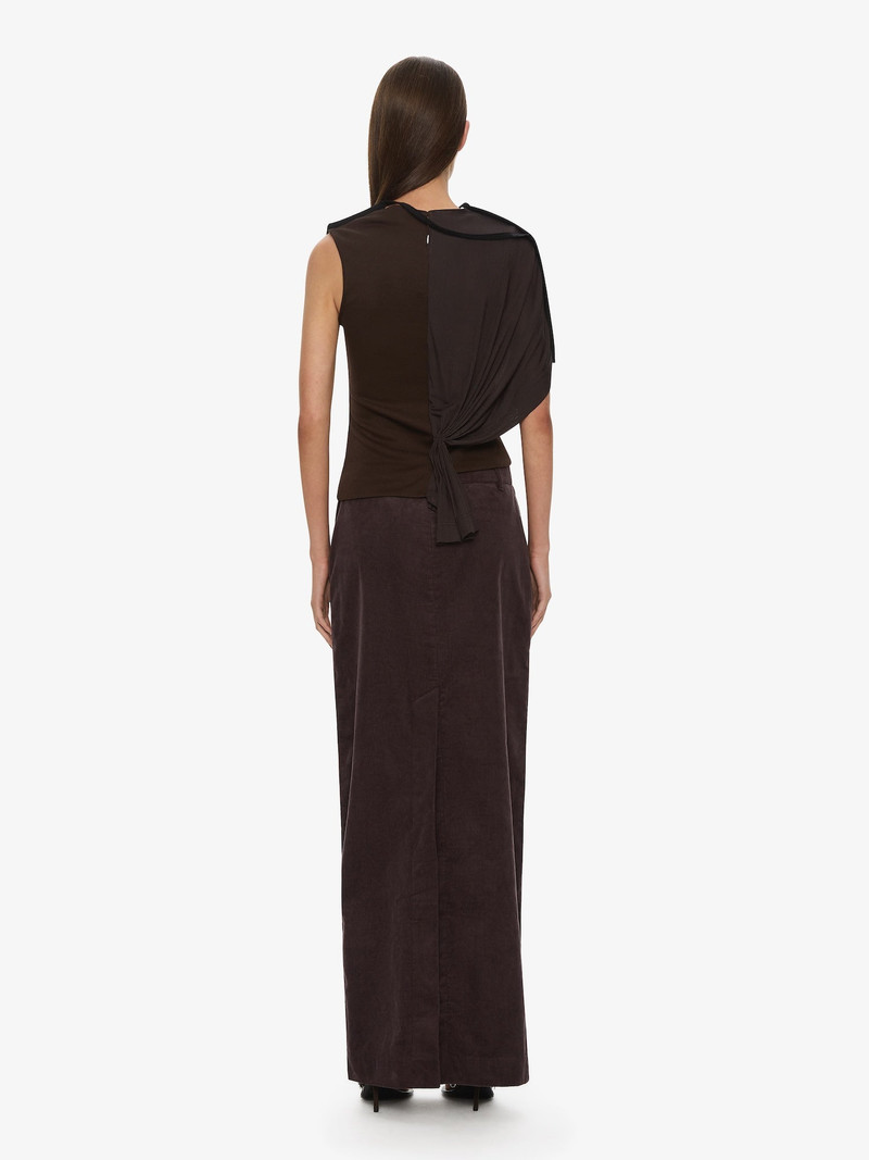 Corduroy Tailored Column Skirt 4