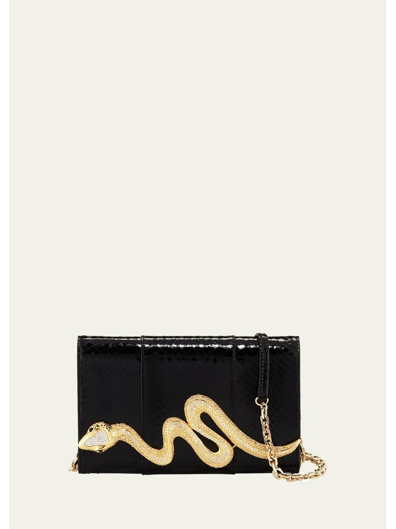 Serpent Snakeskin Clutch Bag 1