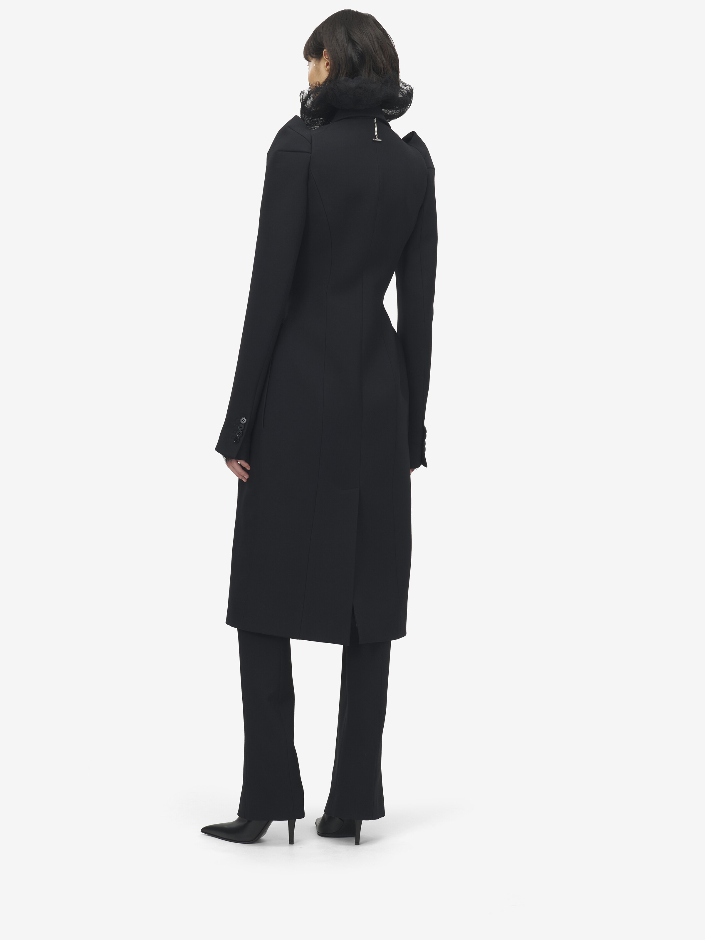 Pinched Shoulder Coat - 4