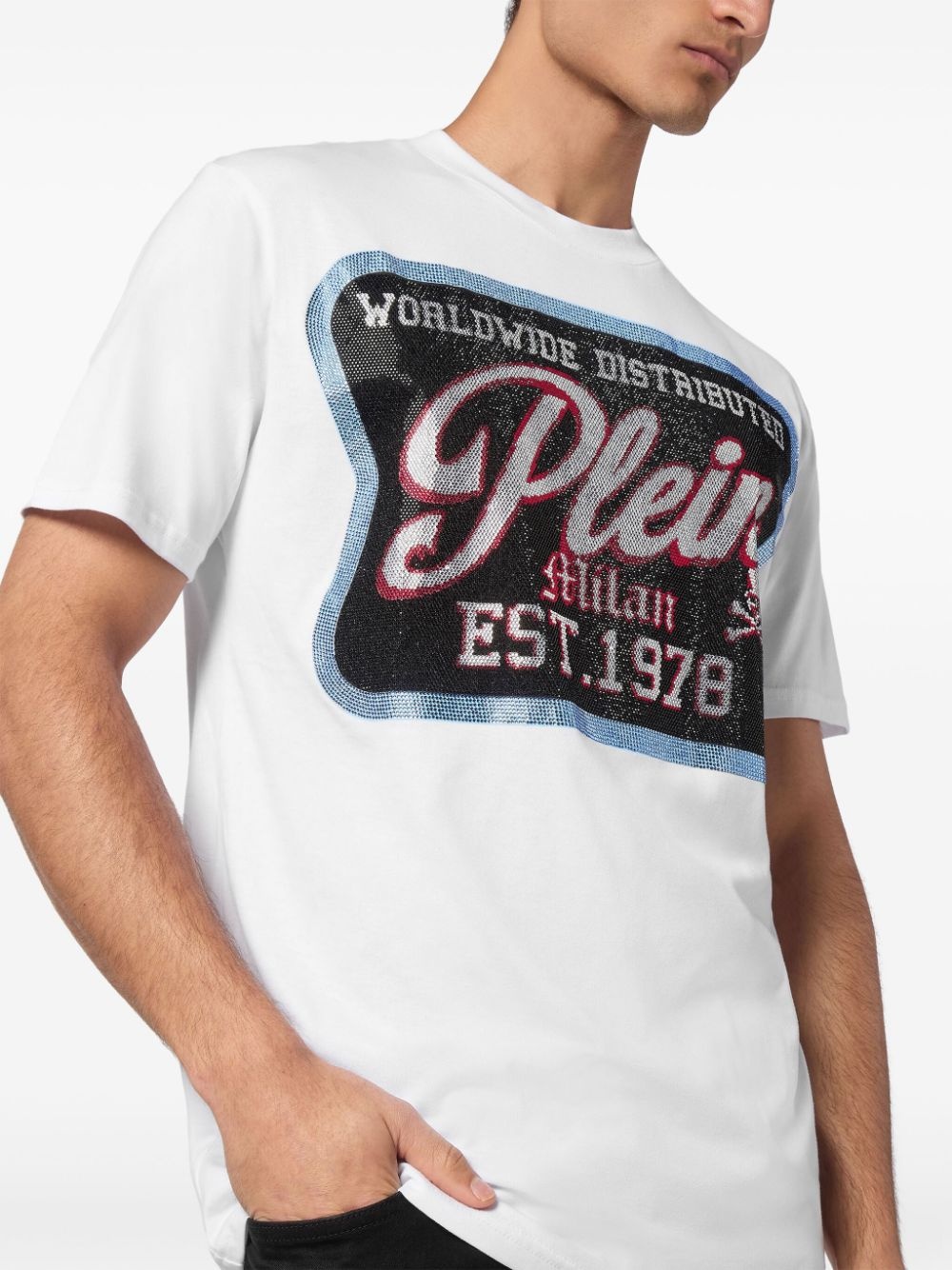 logo-patch crew-neck T-shirt - 5