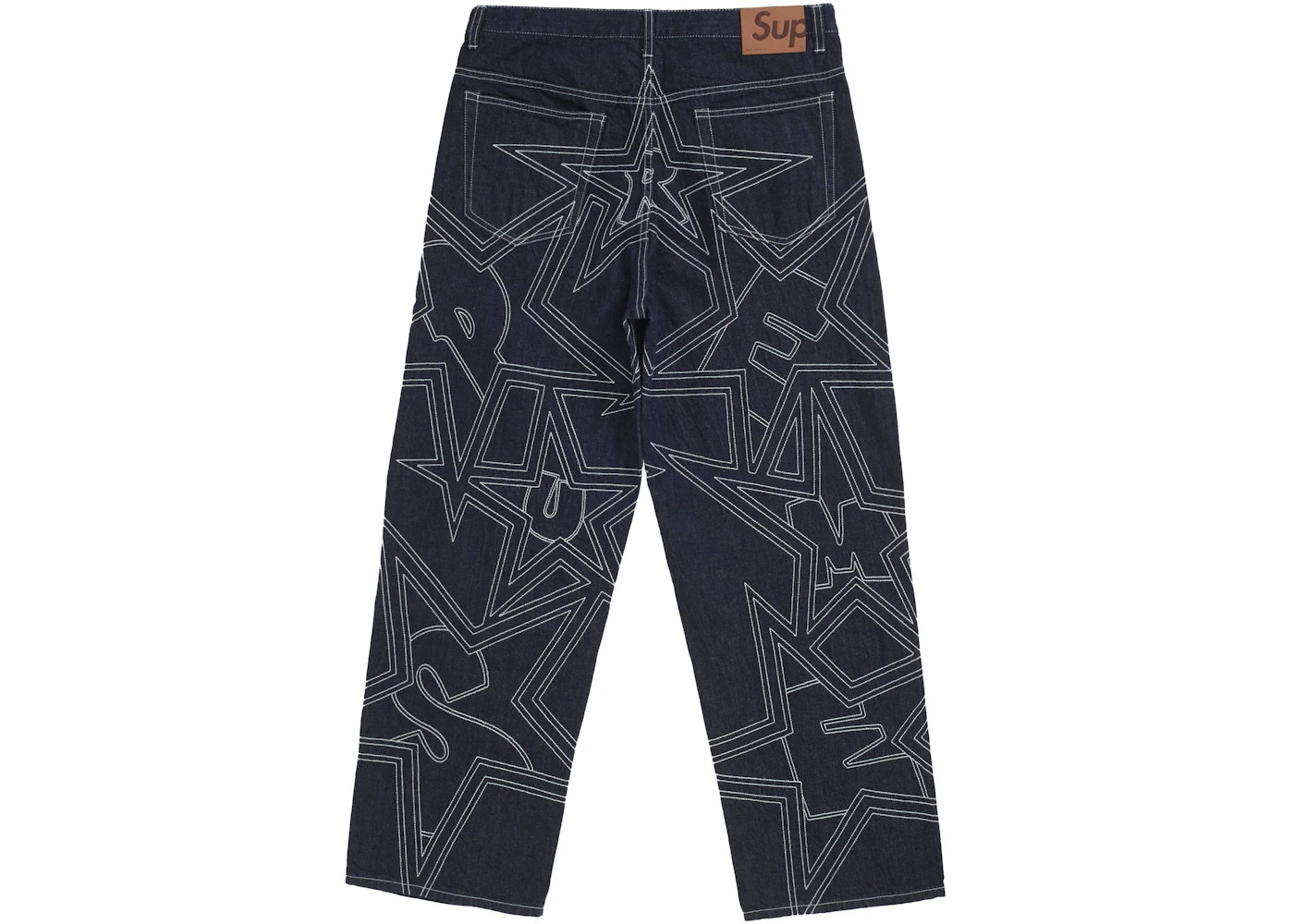 Supreme Stars Topstitch Baggy Jean Indigo - 2