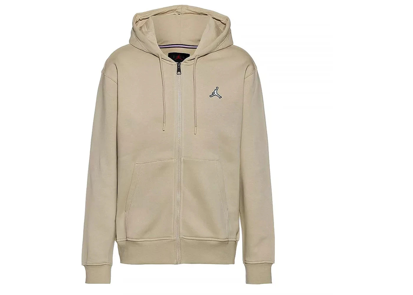 Jordan Essentials Full-Zip Fleece Hoodie Beige - 1