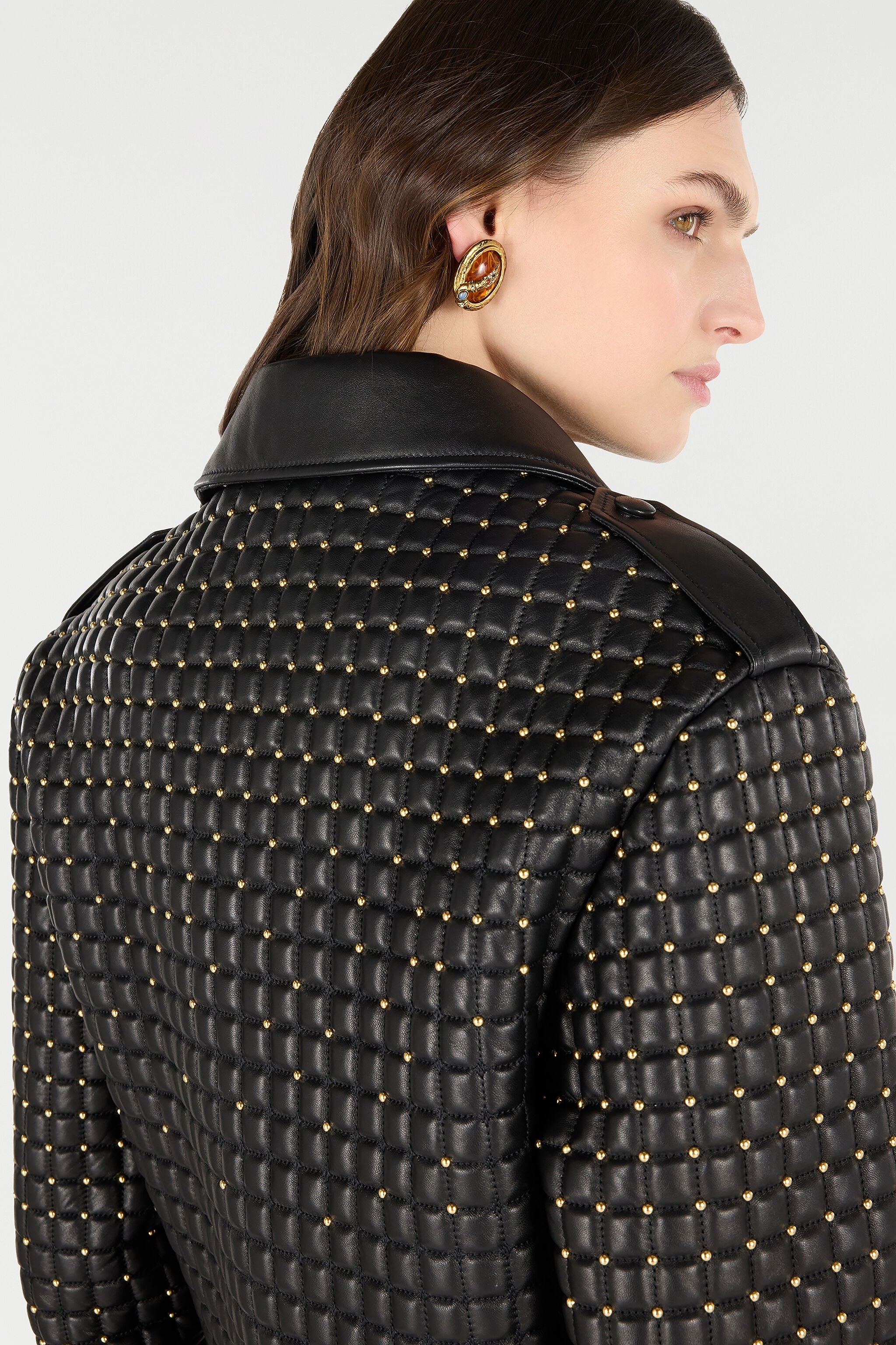 Cropped Jacket with 3D Quilting Effect - 6