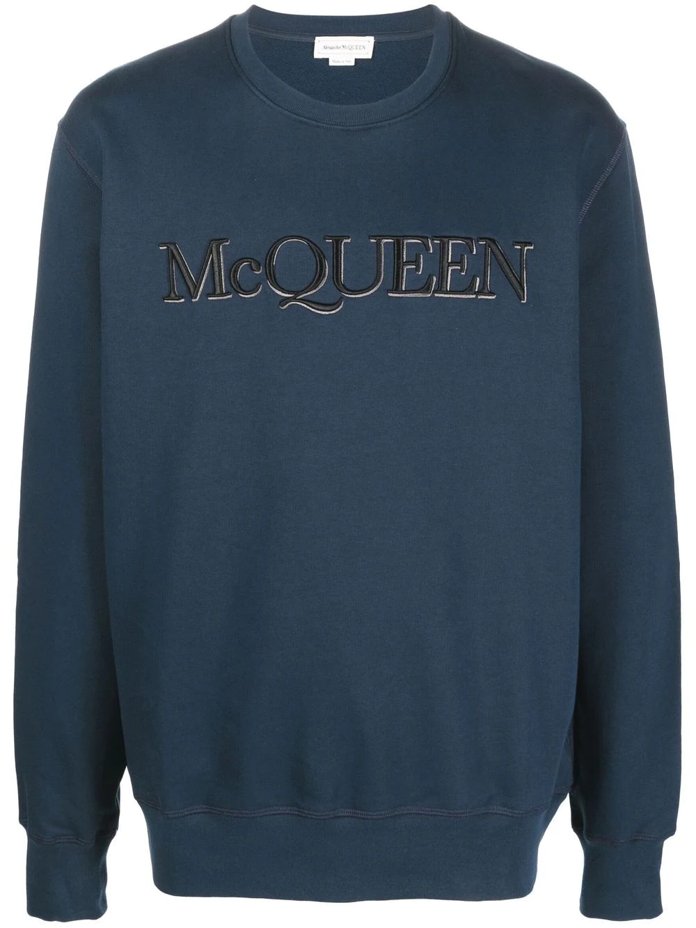 logo-embroidered cotton sweatshirt - 1