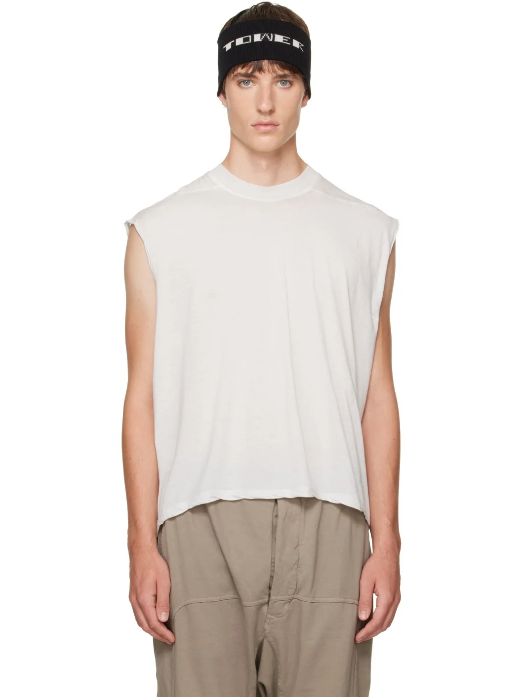 Off-White Tower Cropped Tarp T-shirt - 1