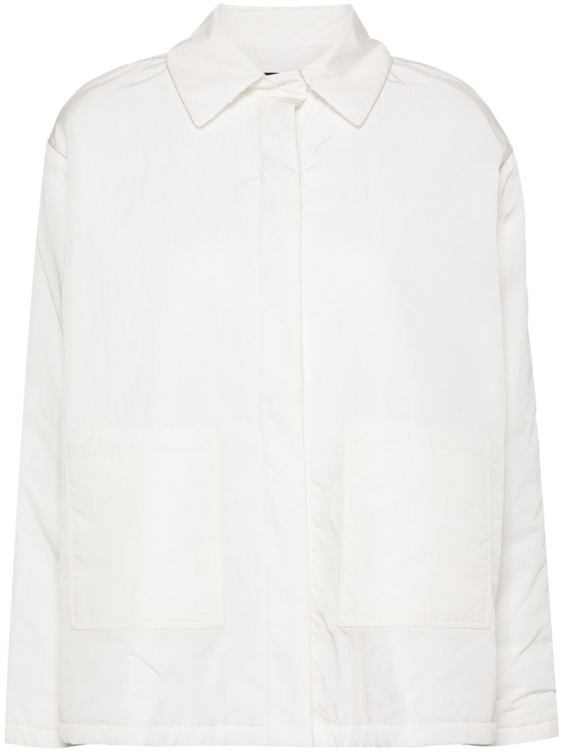 crinkled padded shirt jacket 1