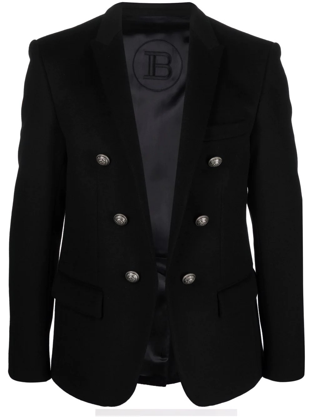 double-breasted effect blazer - 1