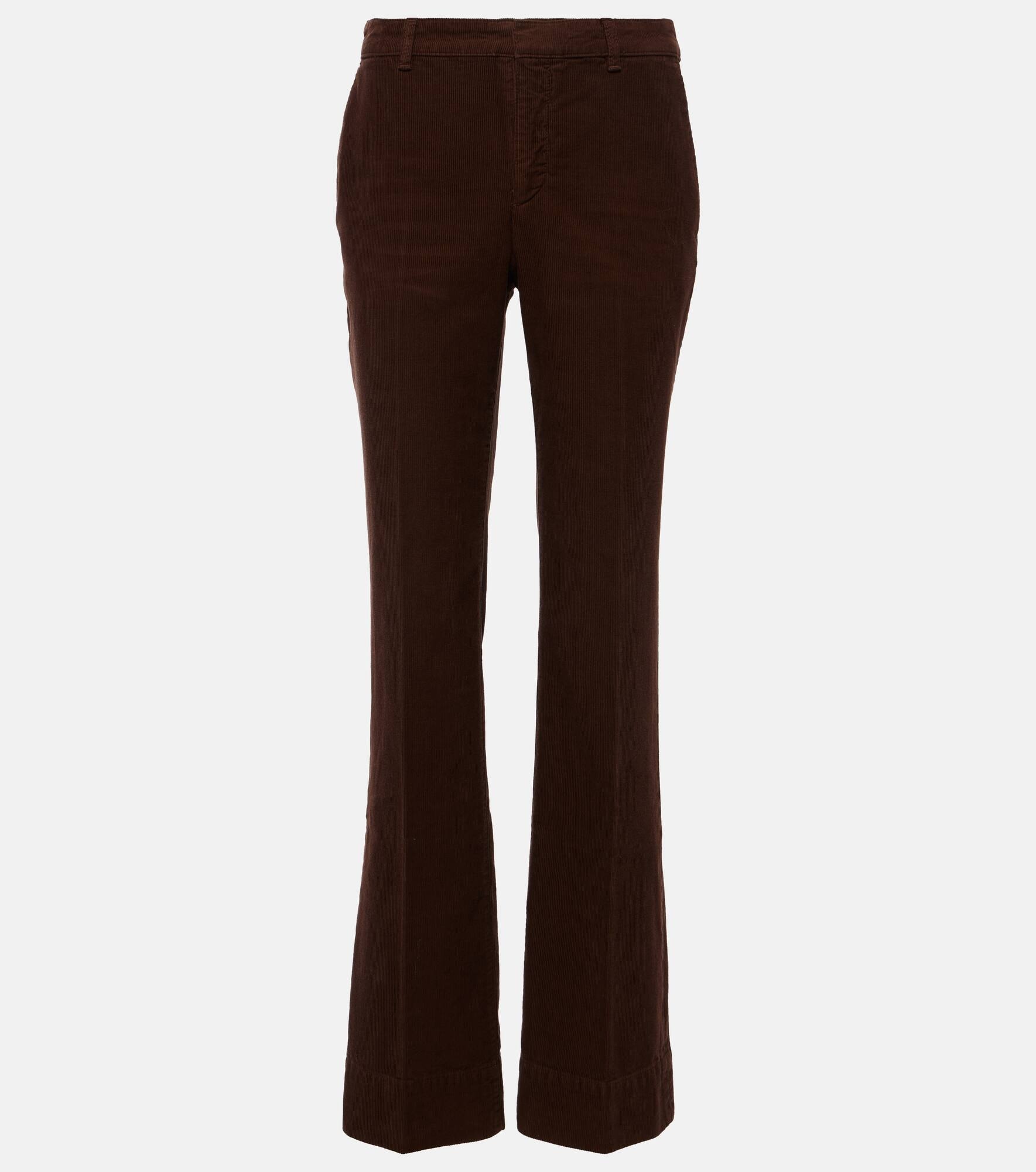 【関税＆送料込み】Saint Laurent Low Waist Bootcut SAINT LAURENT Low-rise cotton bootcut pants | mytheresa
