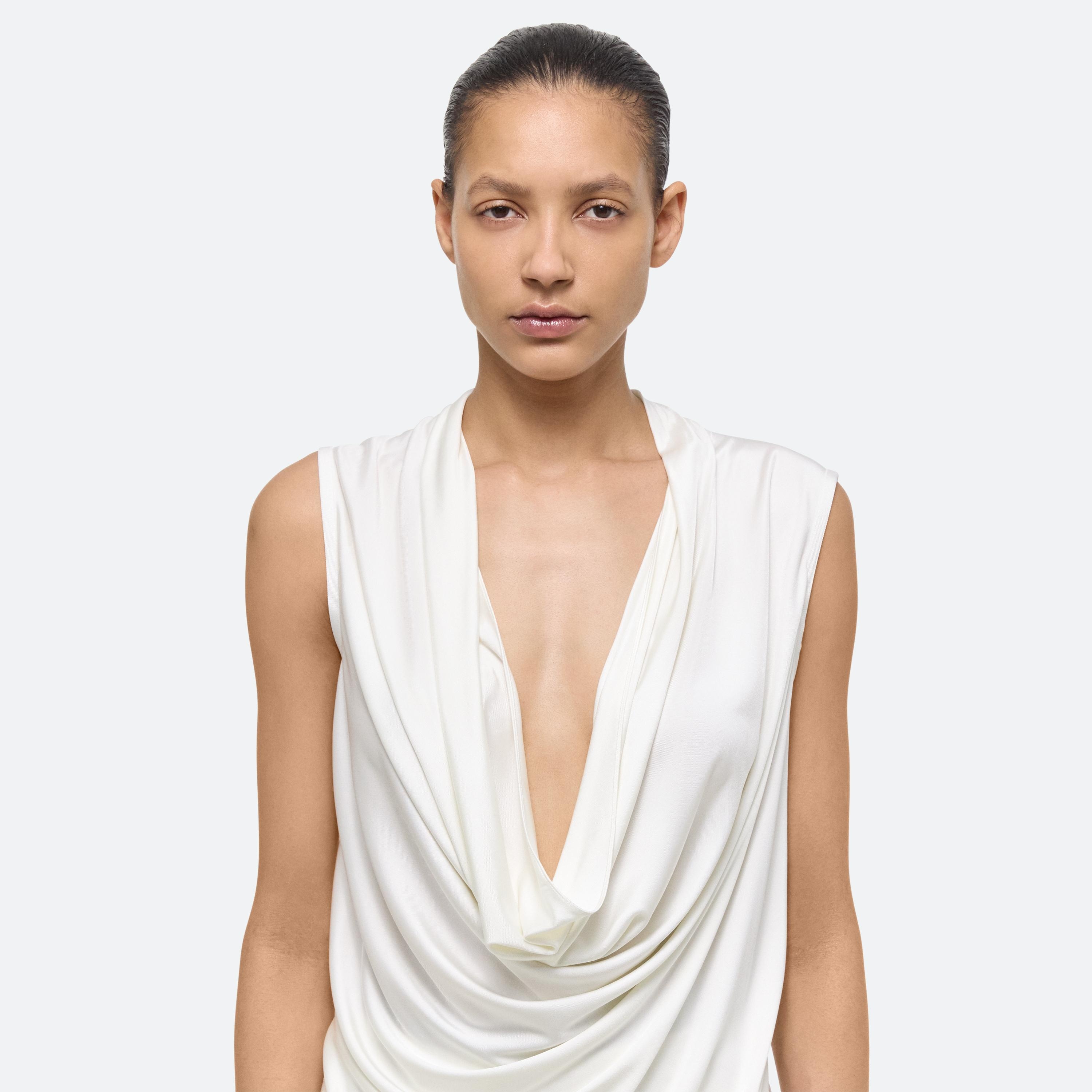 SLEEVELESS COWL TOP - 6
