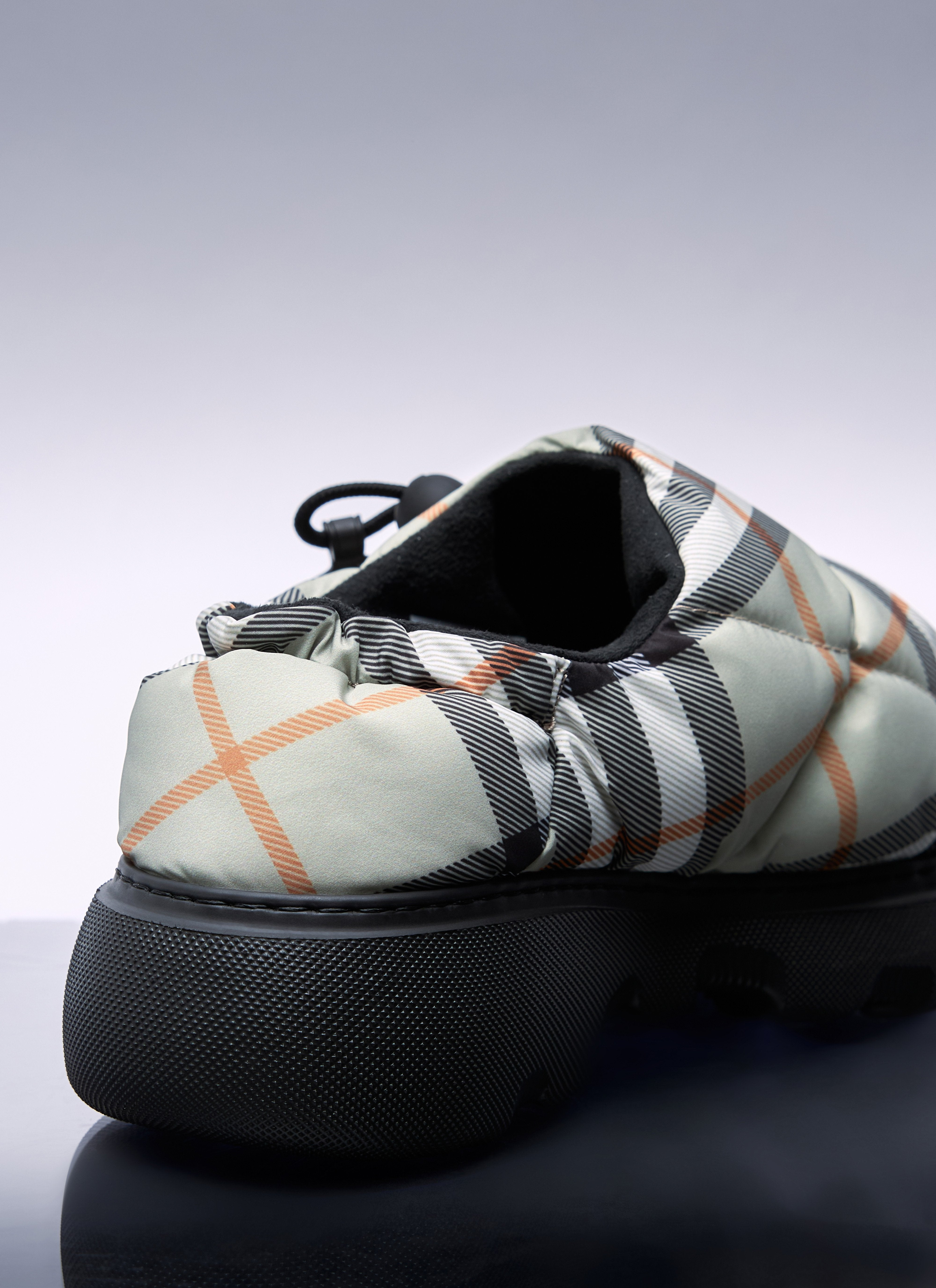 Burberry Women Check Nylon-Blend Pillow Mule - 6