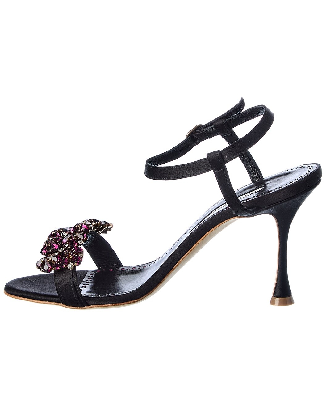 Manolo Blahnik Finah 90 Satin Sandal - 2